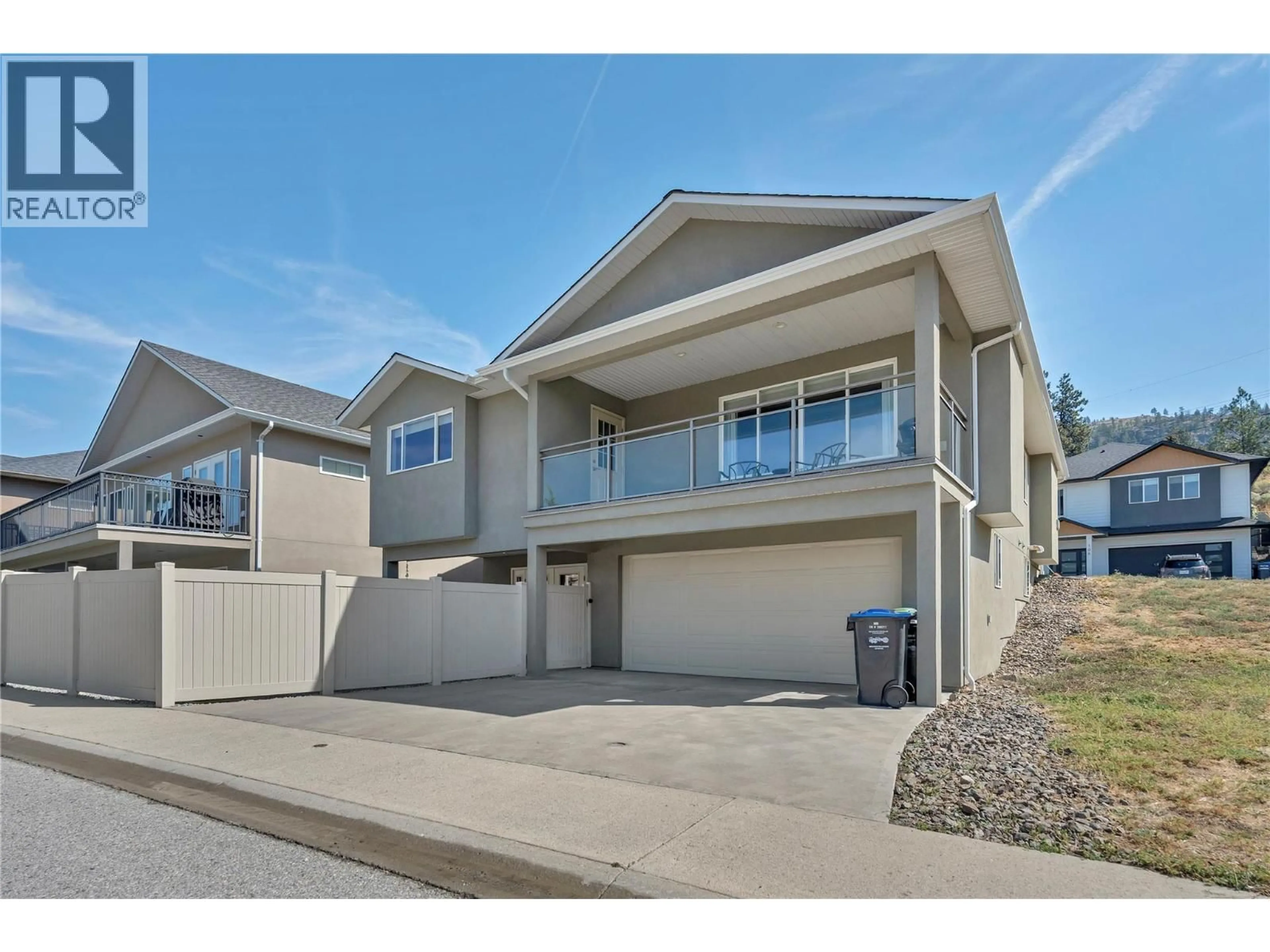 A pic from outside/outdoor area/front of a property/back of a property/a pic from drone, street for 131 - 695 PINEVIEW ROAD, Penticton British Columbia V2A7S8