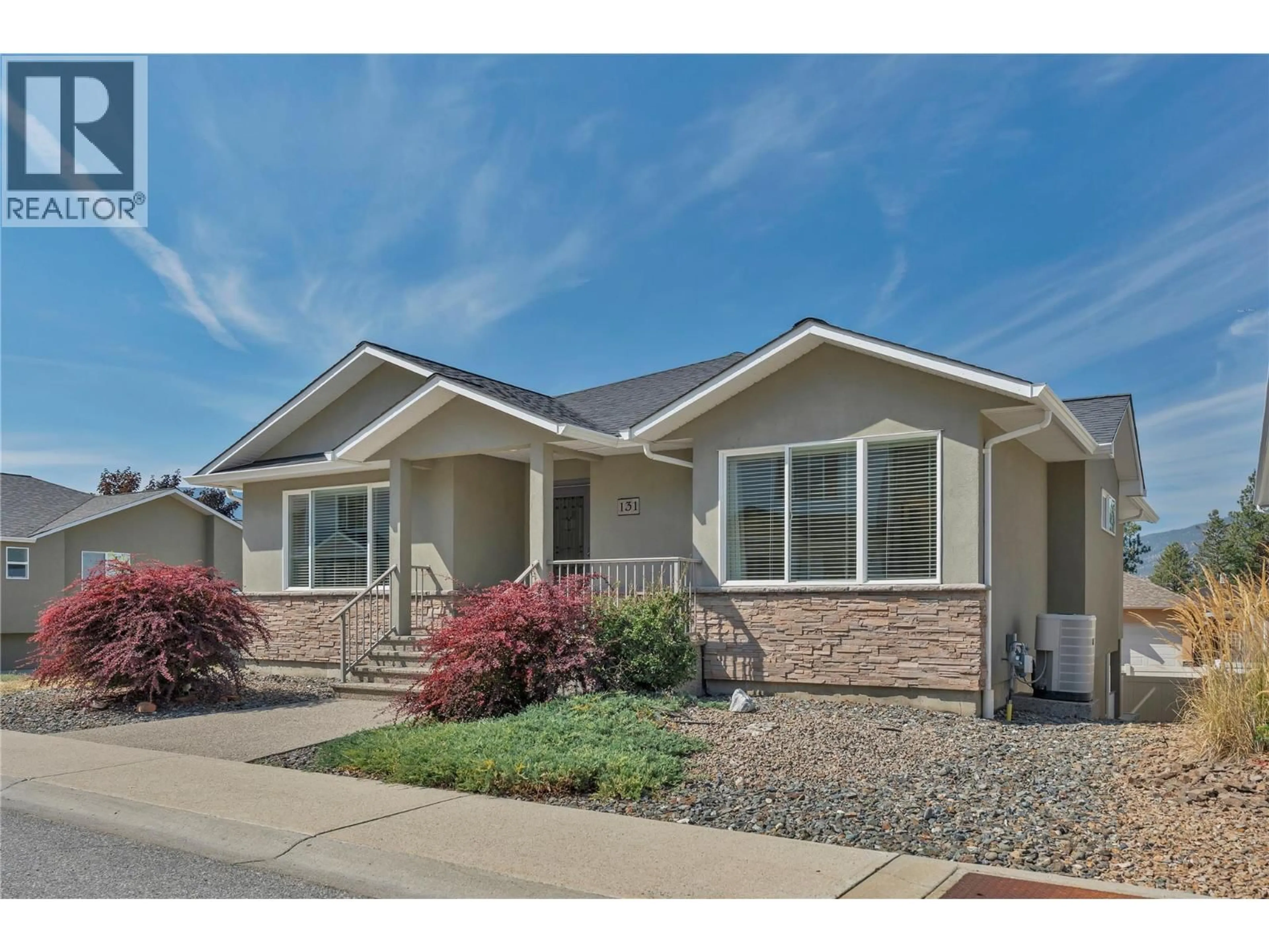 Home with vinyl exterior material, street for 131 - 695 PINEVIEW ROAD, Penticton British Columbia V2A7S8