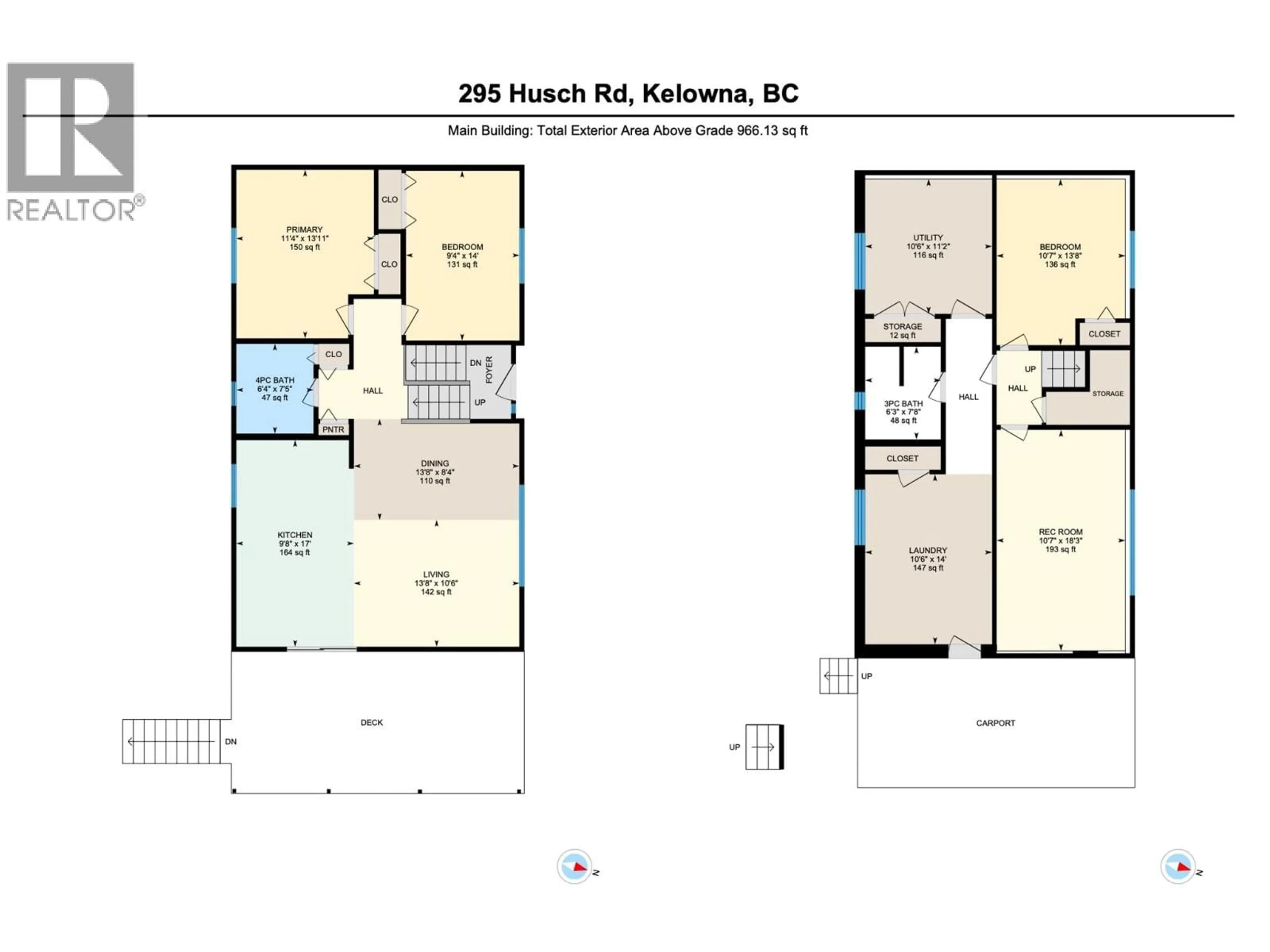 Floor plan for 295 HUSCH ROAD, Kelowna British Columbia V1X1M9