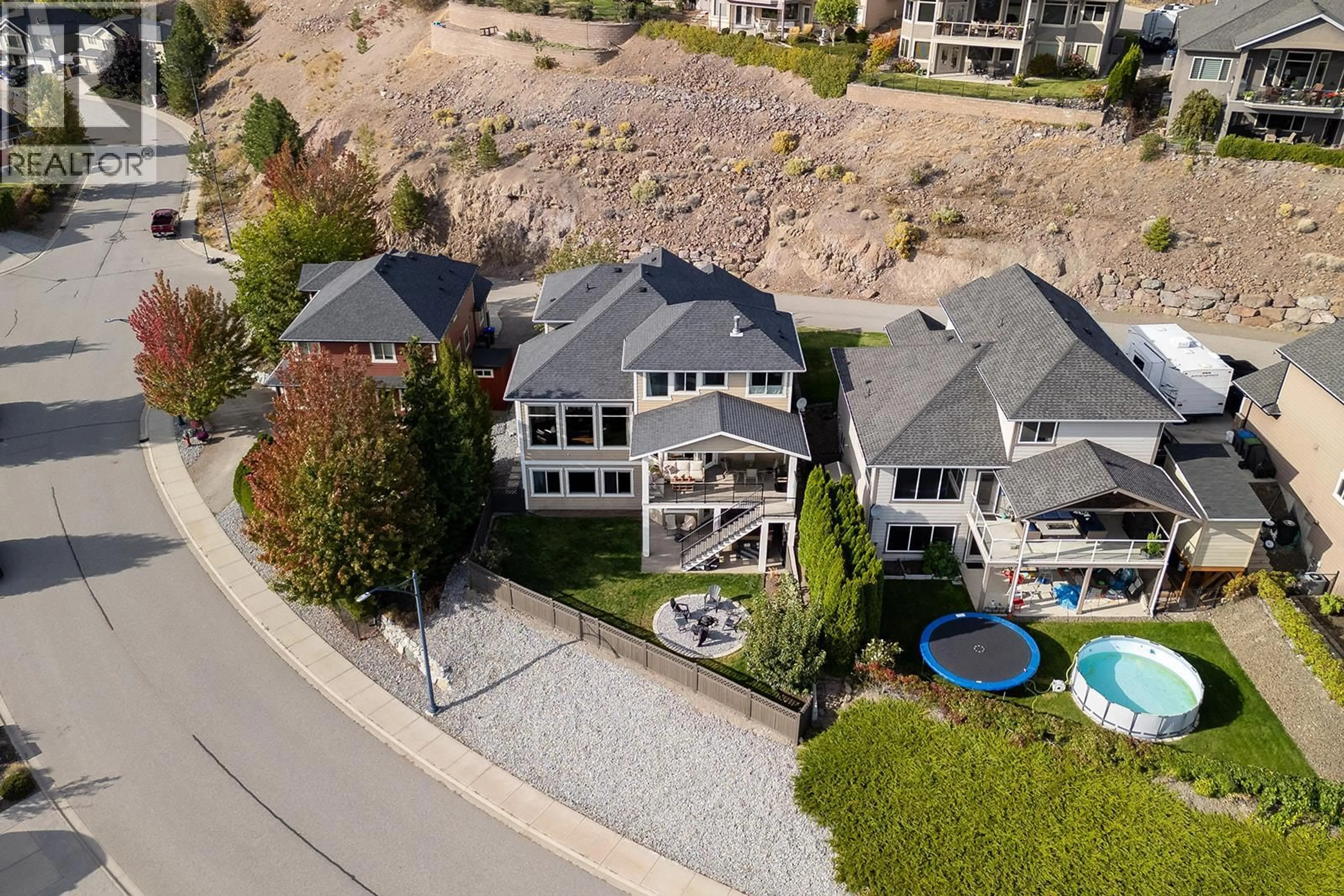 A pic from outside/outdoor area/front of a property/back of a property/a pic from drone, unknown for 3162 SADDLEBACK PLACE, West Kelowna British Columbia V4T2Z6