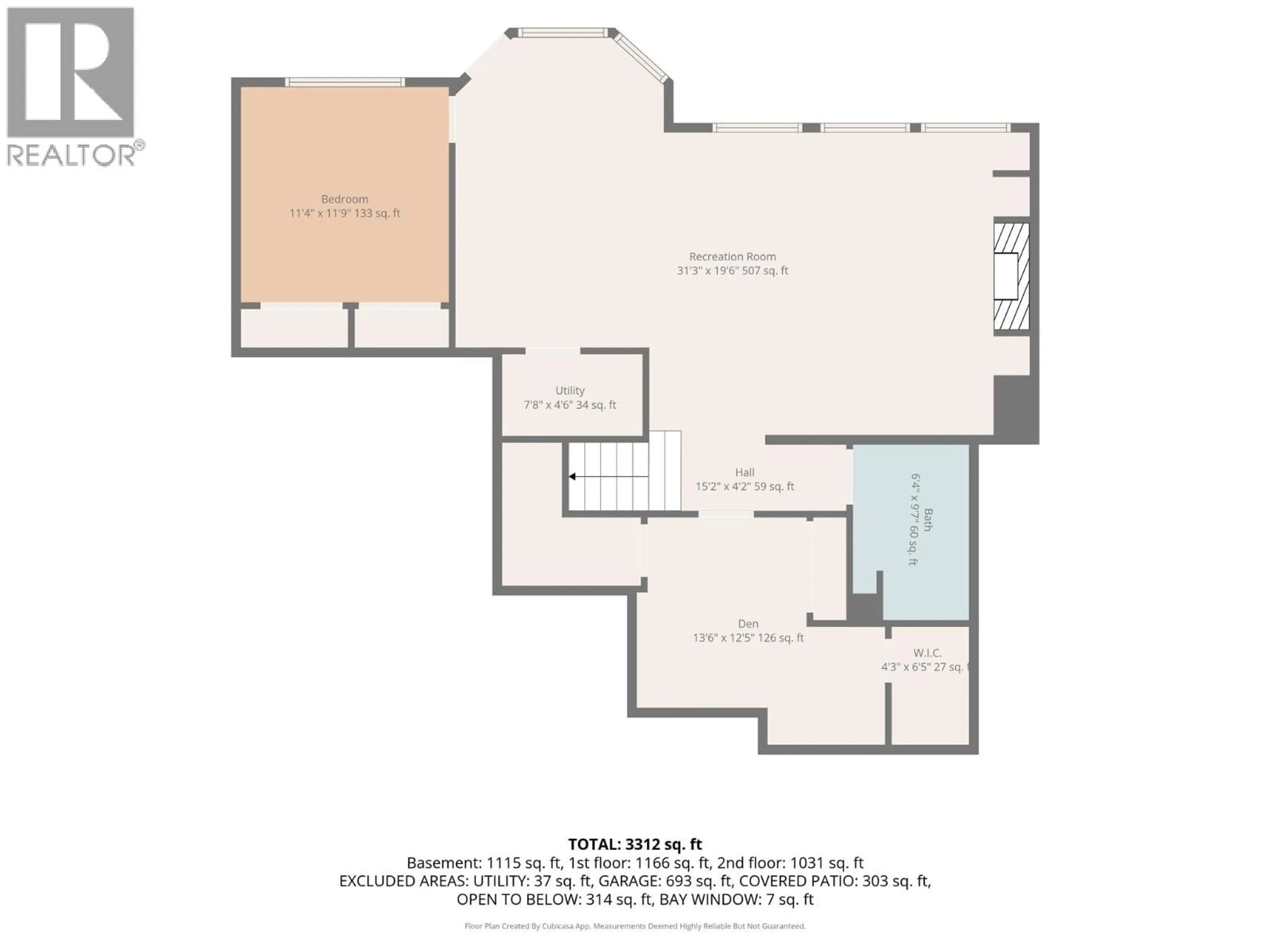Floor plan for 3162 SADDLEBACK PLACE, West Kelowna British Columbia V4T2Z6