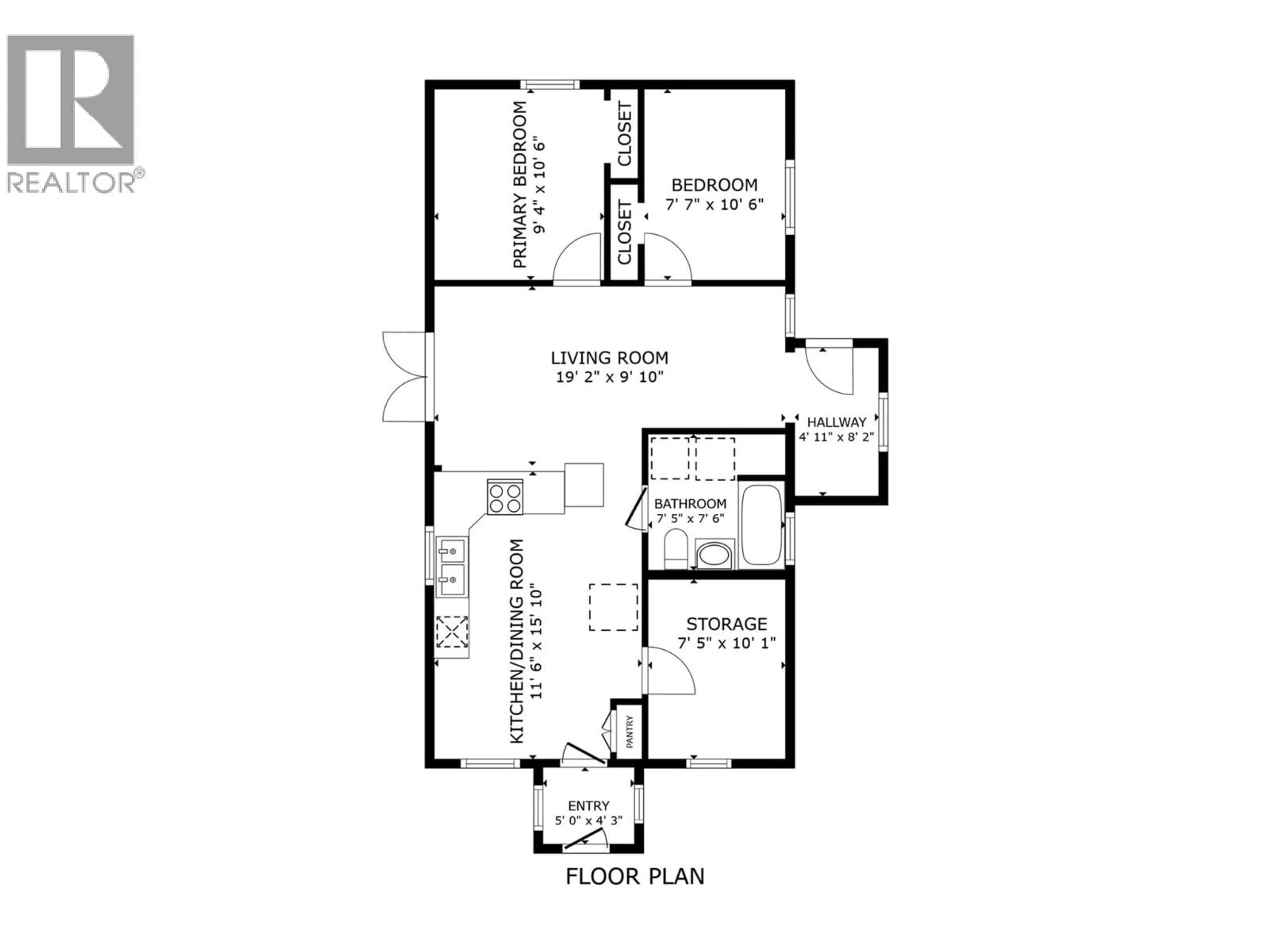 Floor plan for 2293 WOODLAWN STREET, Kelowna British Columbia V1Y2T1