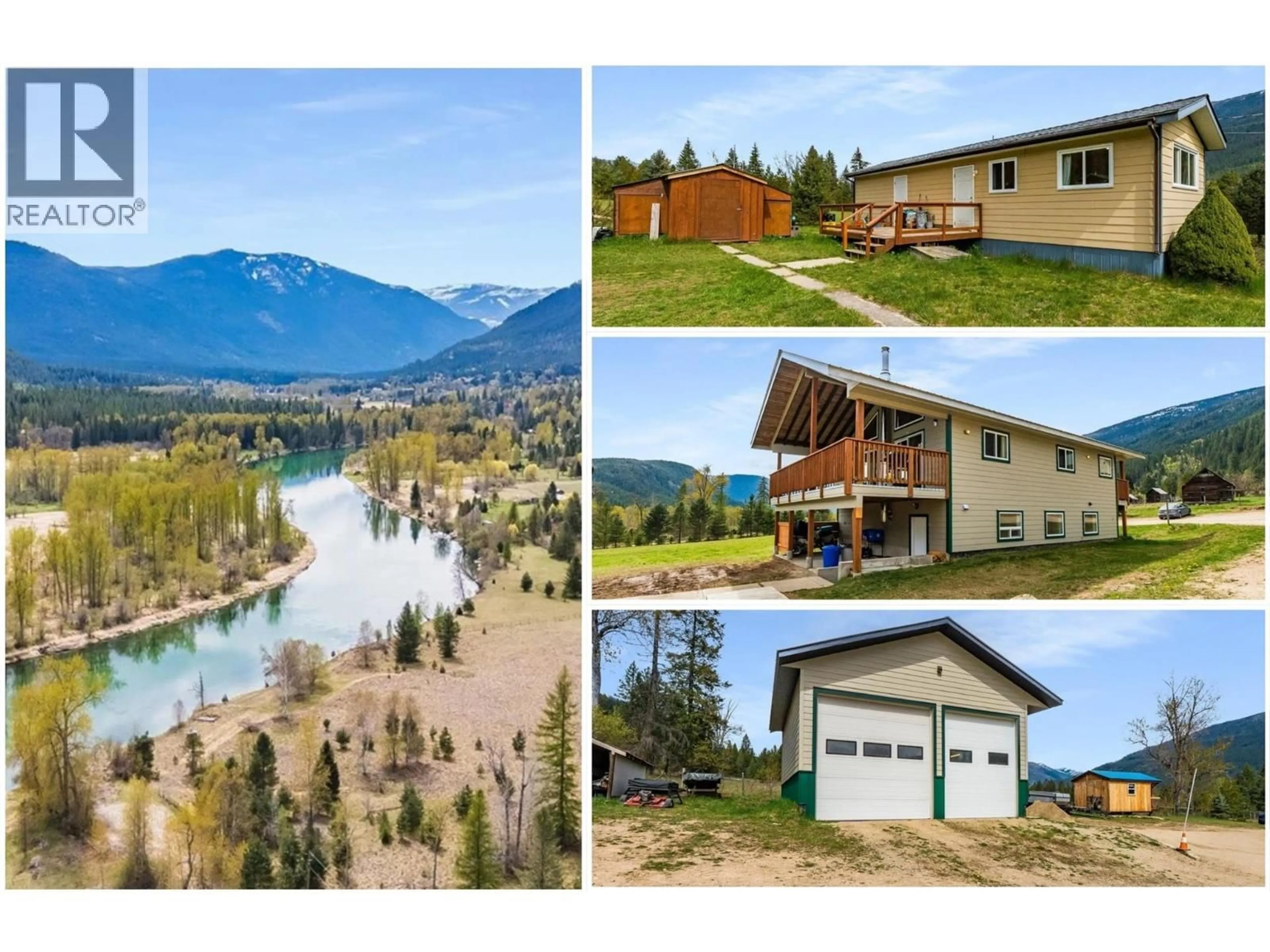 A pic from outside/outdoor area/front of a property/back of a property/a pic from drone, water/lake/river/ocean view for BROOKS ROAD, Appledale British Columbia V0G2J0