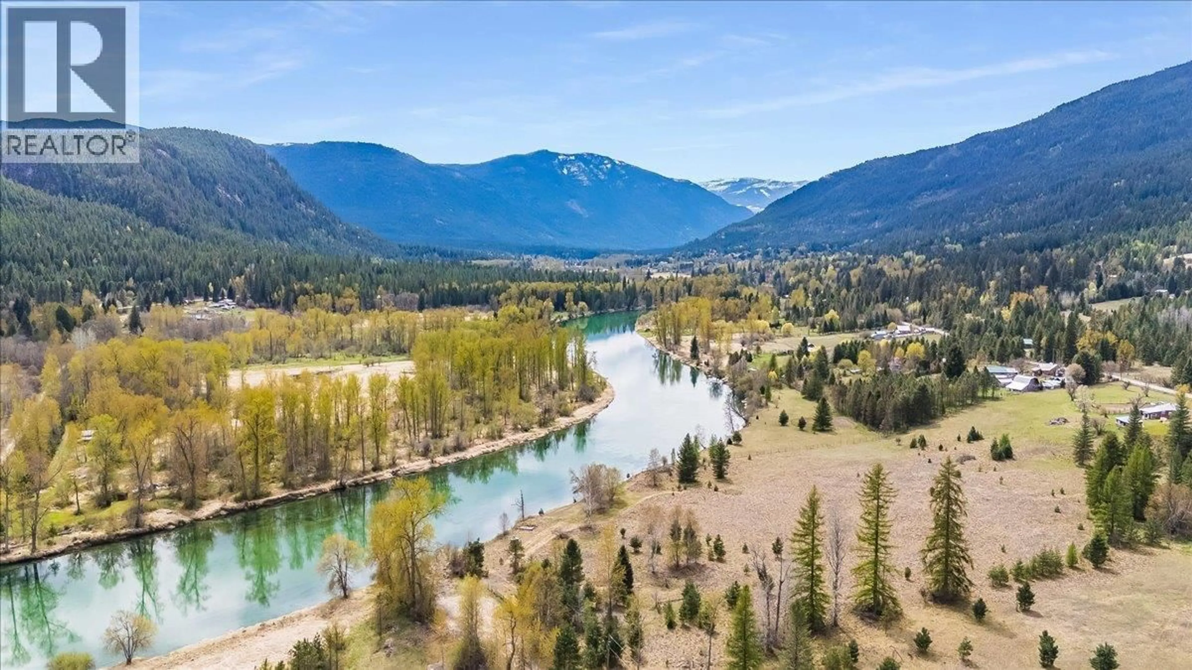 A pic from outside/outdoor area/front of a property/back of a property/a pic from drone, water/lake/river/ocean view for BROOKS ROAD, Appledale British Columbia V0G2J0