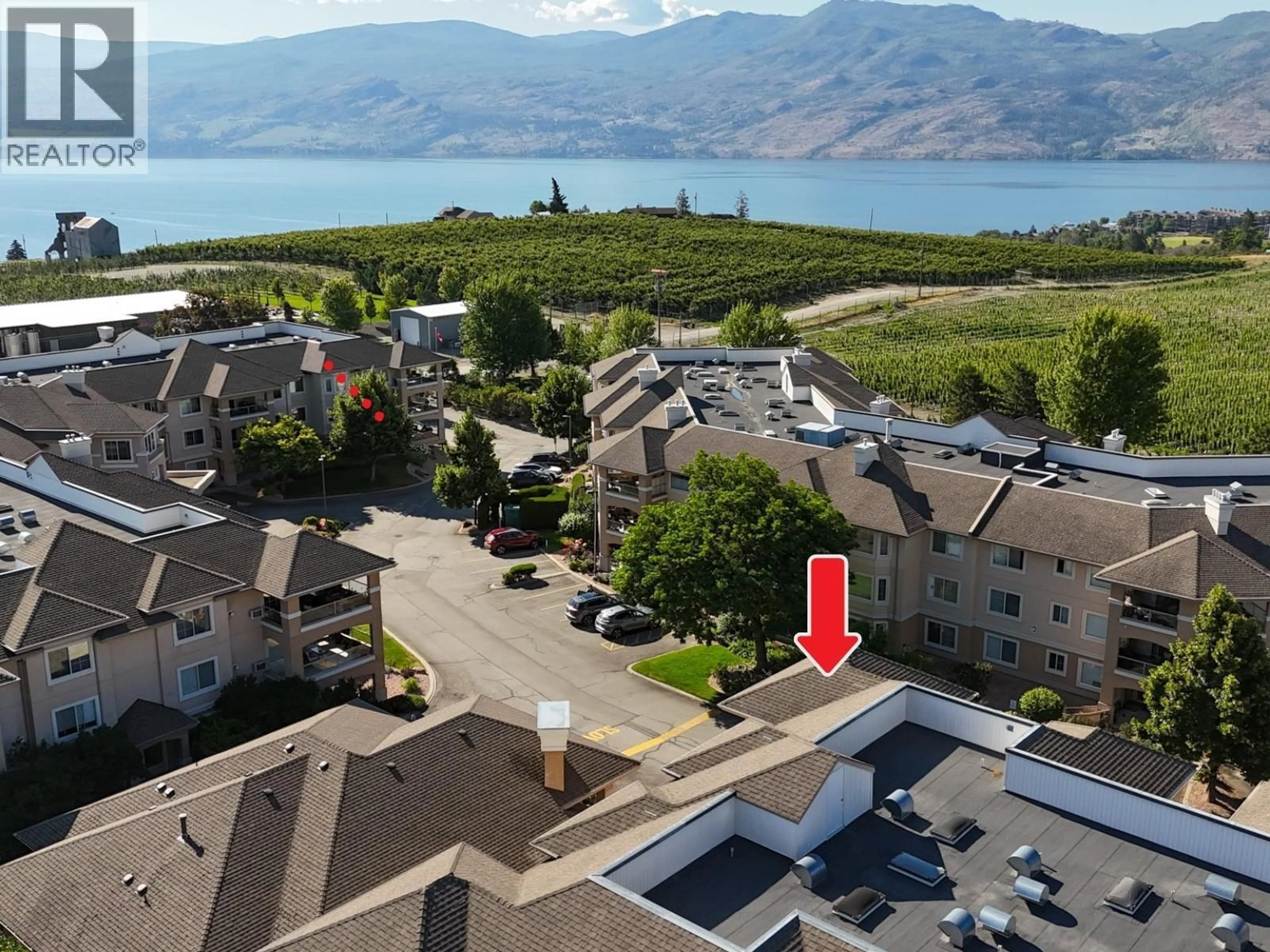 A pic from outside/outdoor area/front of a property/back of a property/a pic from drone, mountain view for 303 - 3890 BROWN ROAD, West Kelowna British Columbia V4T2J5