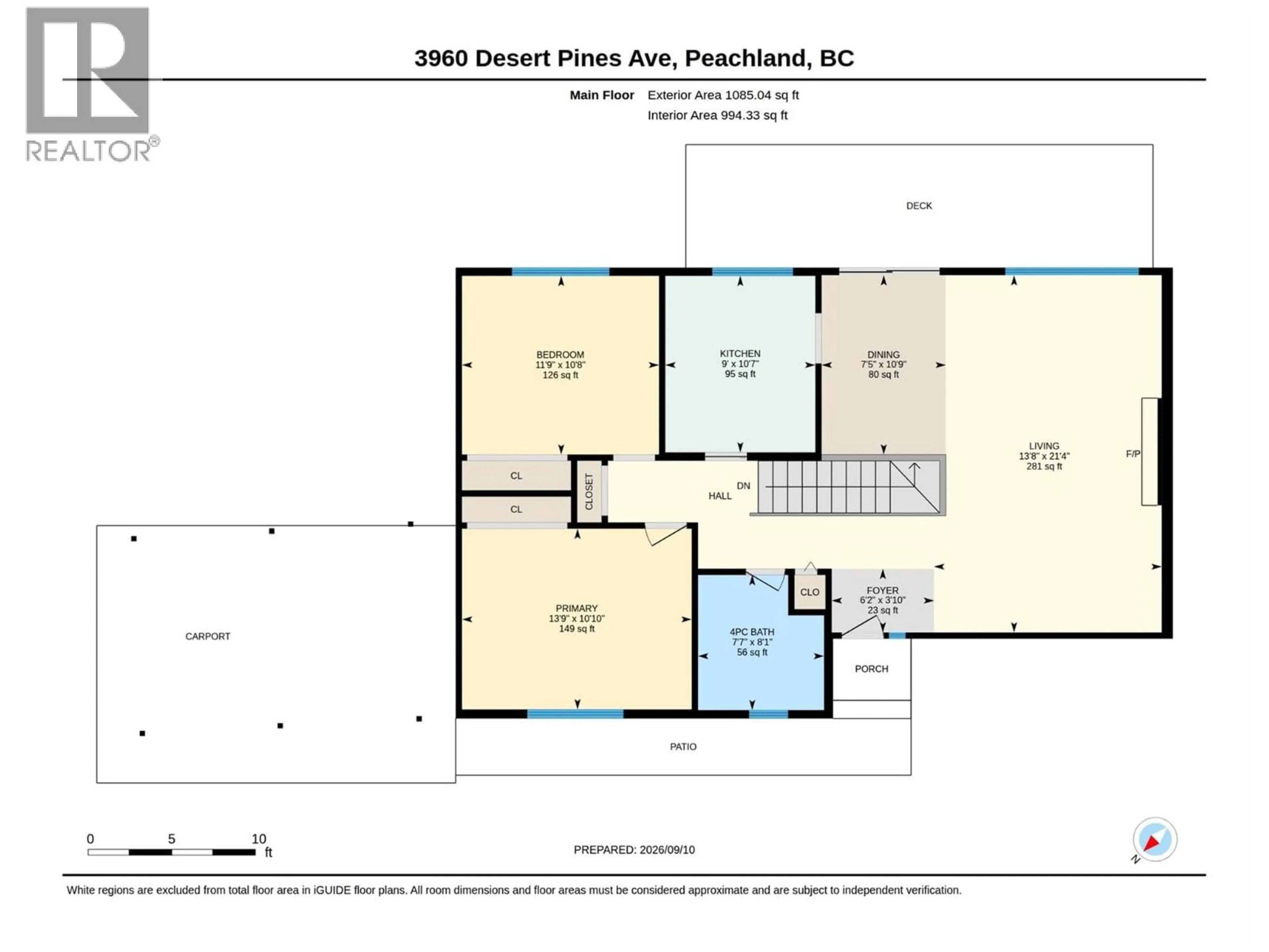 Floor plan for 3960 DESERT PINES AVENUE, Peachland British Columbia V0H1X2