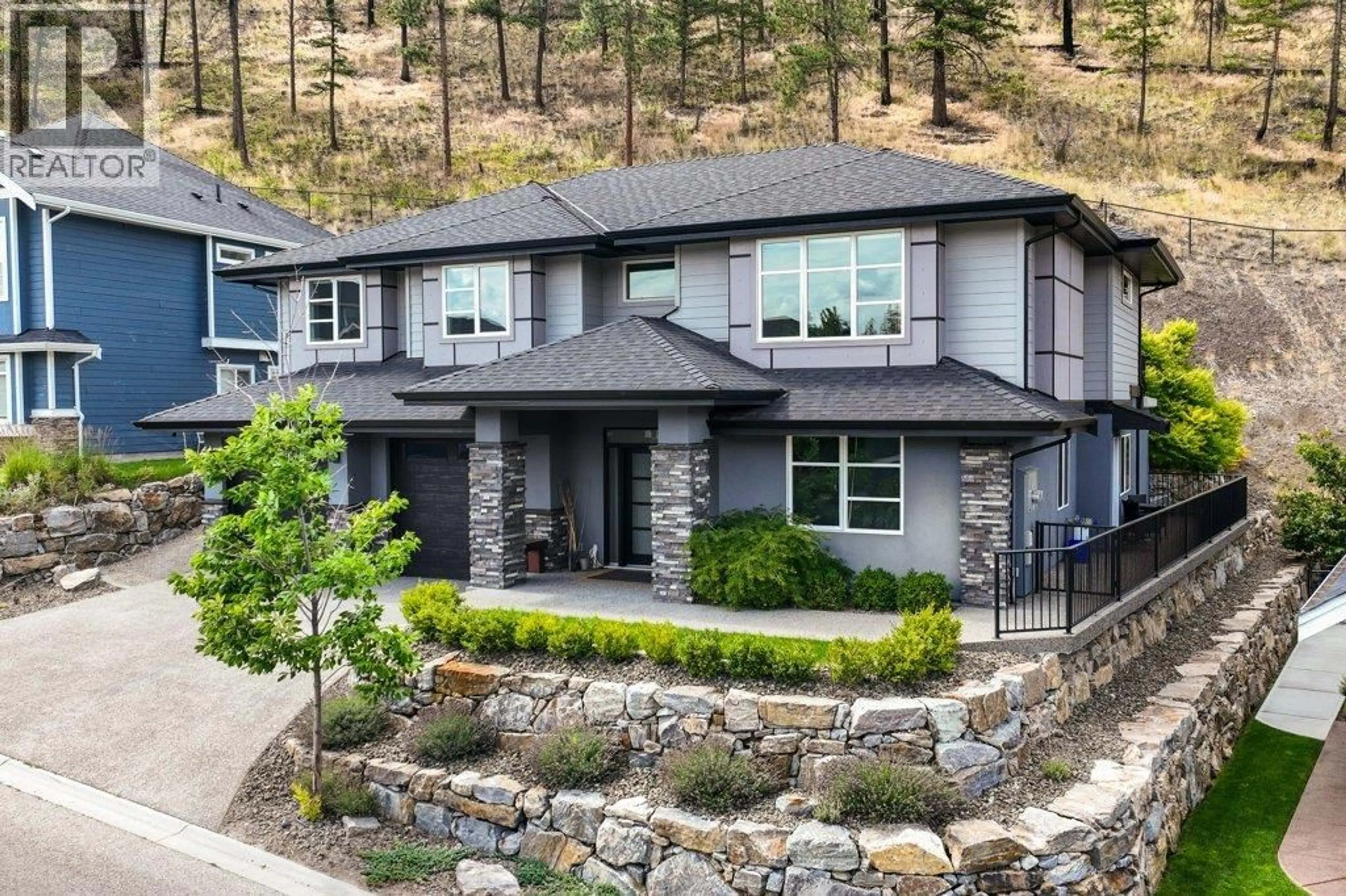 Home with brick exterior material, mountain view for 288 UPPER CANYON DRIVE NORTH, Kelowna British Columbia V1V3C7