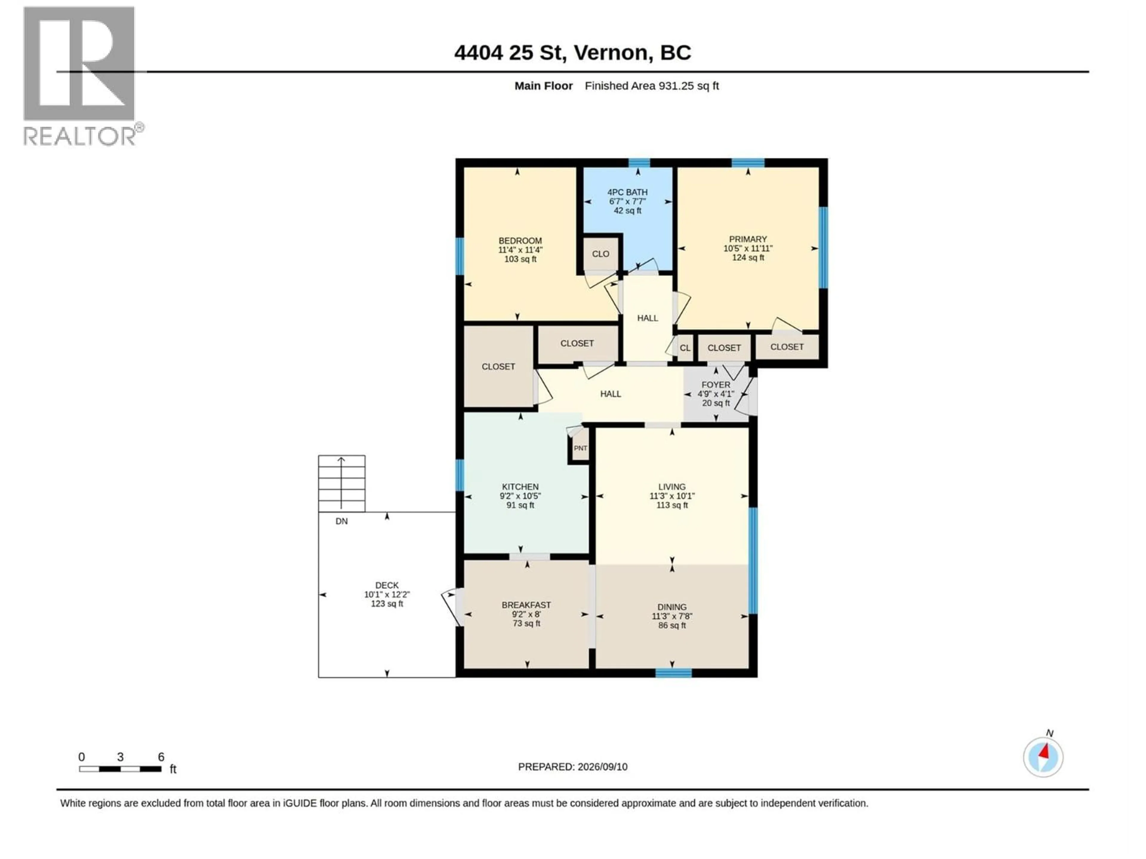 Floor plan for 4404 25 STREET, Vernon British Columbia V1T4S6