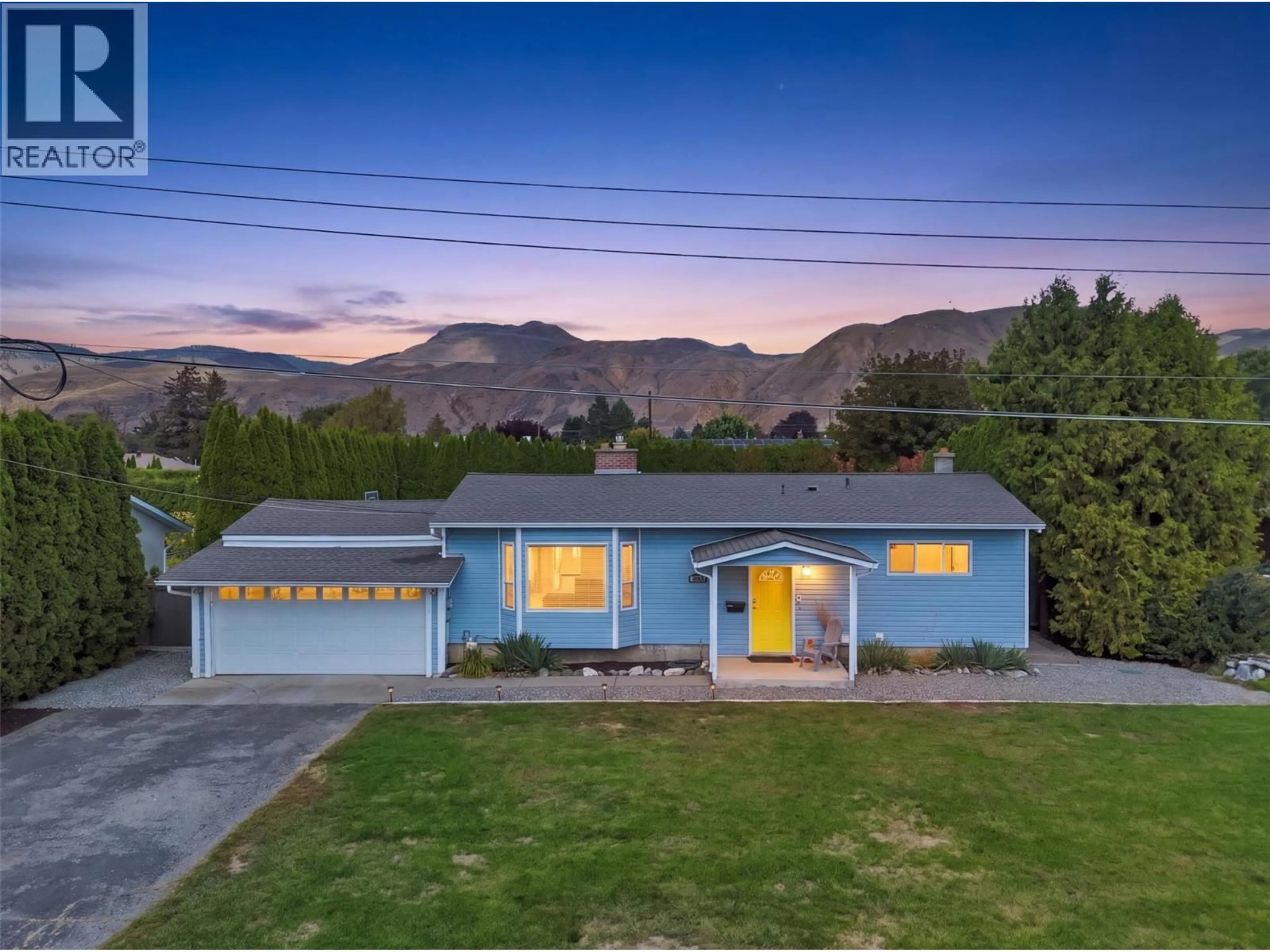 A pic from outside/outdoor area/front of a property/back of a property/a pic from drone, mountain view for 2366 GLENVIEW AVENUE, Kamloops British Columbia V2B4L2