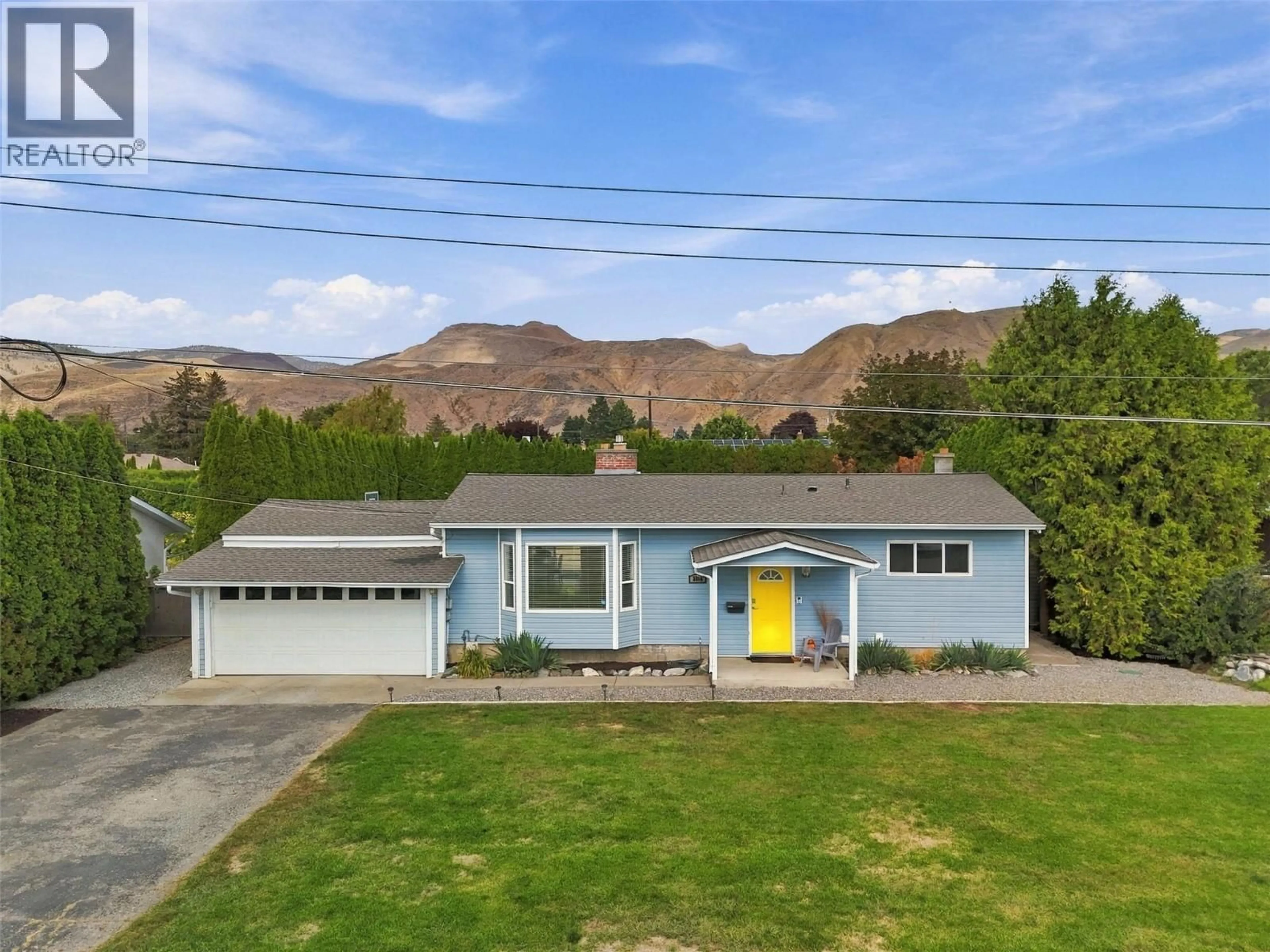 A pic from outside/outdoor area/front of a property/back of a property/a pic from drone, mountain view for 2366 GLENVIEW AVENUE, Kamloops British Columbia V2B4L2