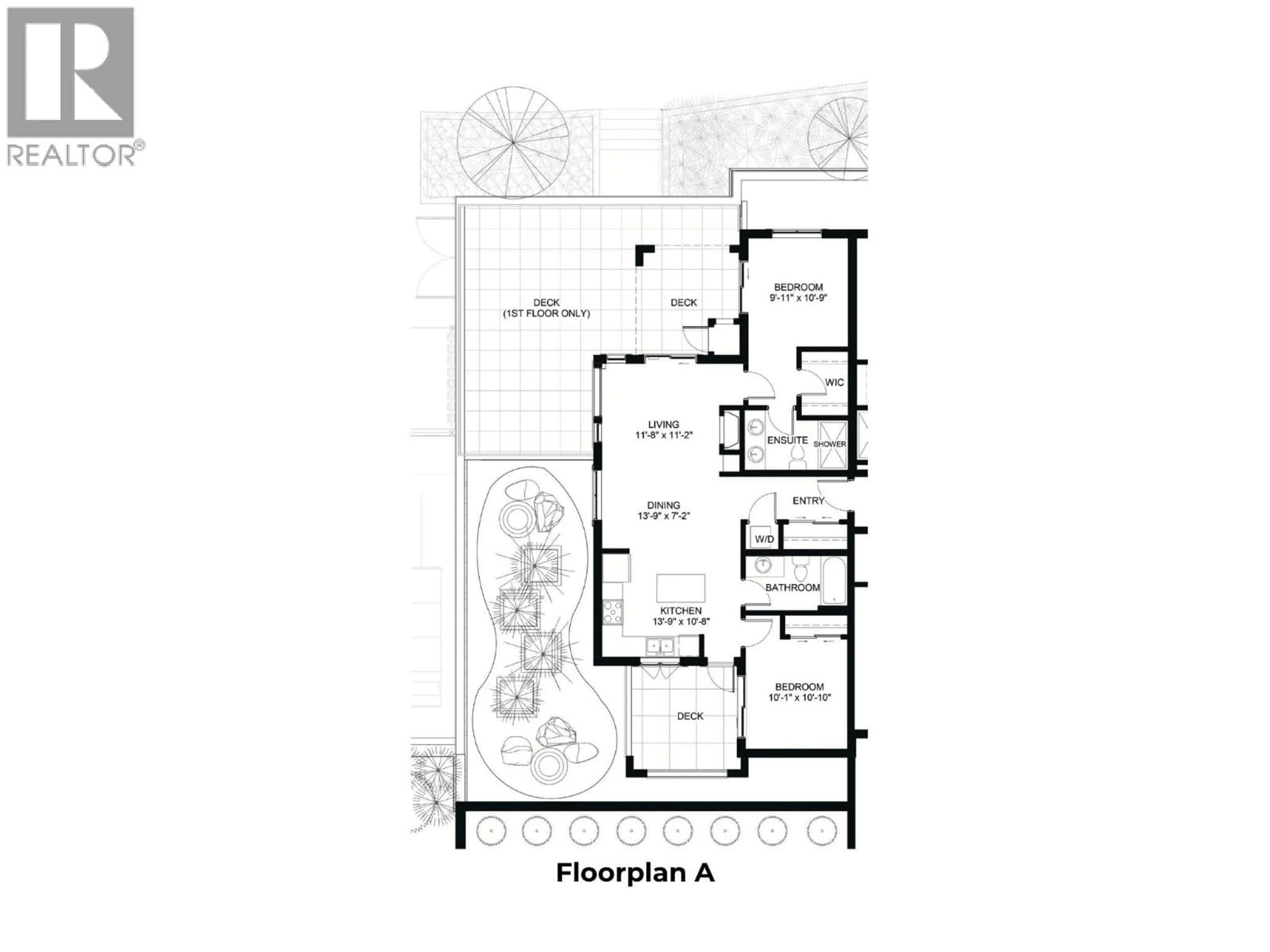 Floor plan for 206 - 2171 VAN HORNE DRIVE, Kamloops British Columbia V1S0E2