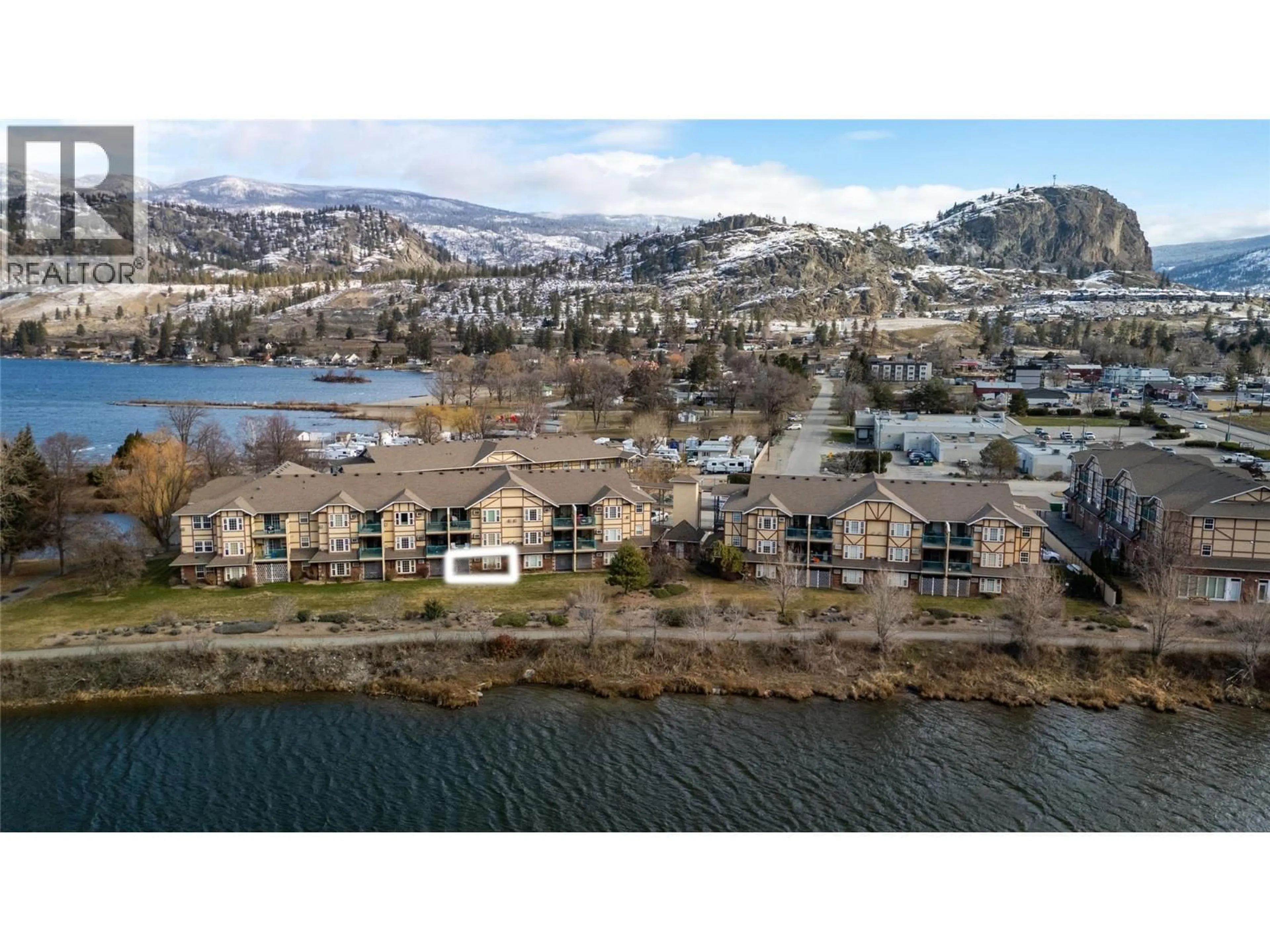 A pic from outside/outdoor area/front of a property/back of a property/a pic from drone, water/lake/river/ocean view for 15 - 750 RAILWAY LANE, Okanagan Falls British Columbia V0H1R4