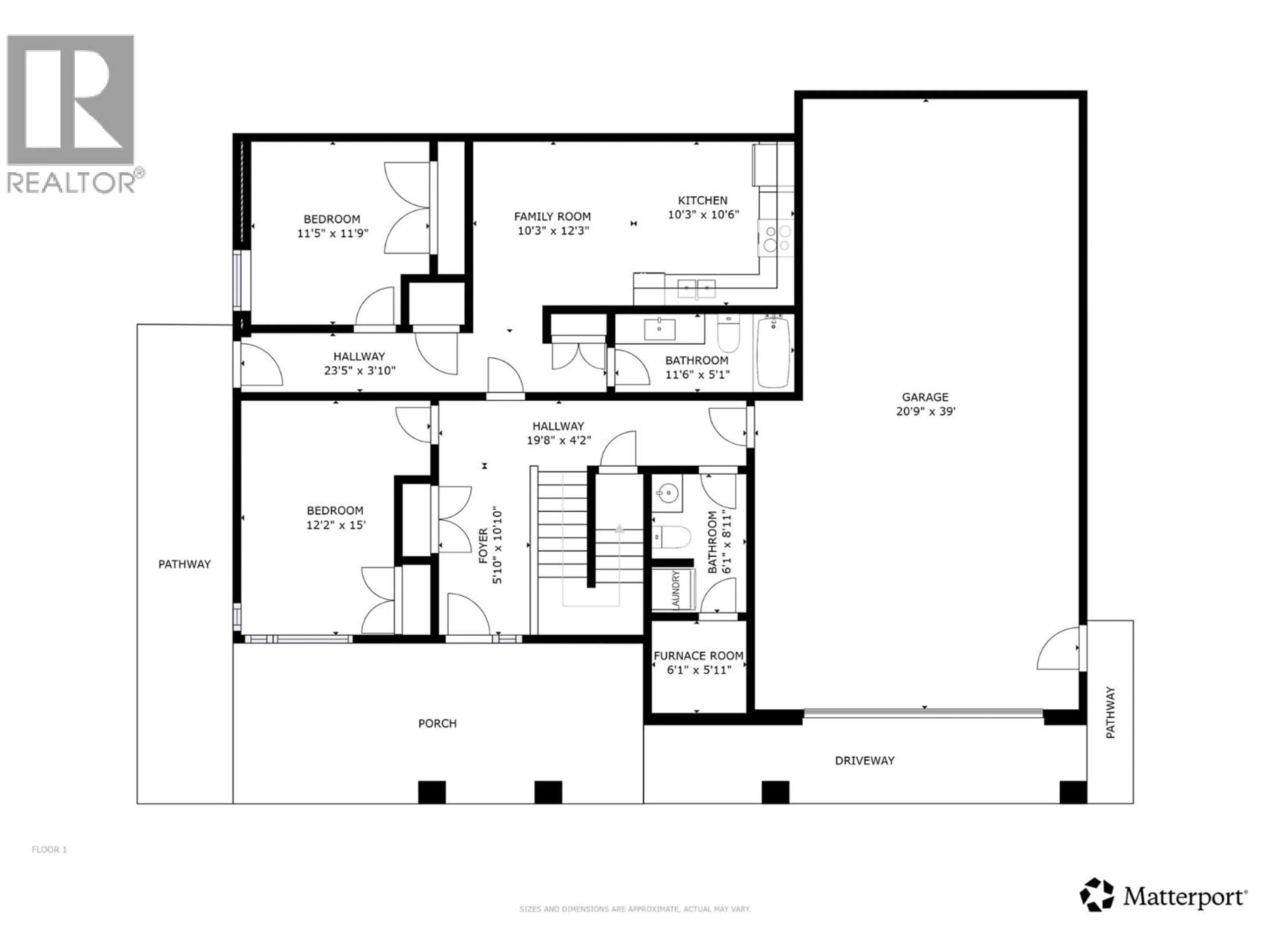 Floor plan for 3555 BOXWOOD ROAD, Kelowna British Columbia V1V3G2