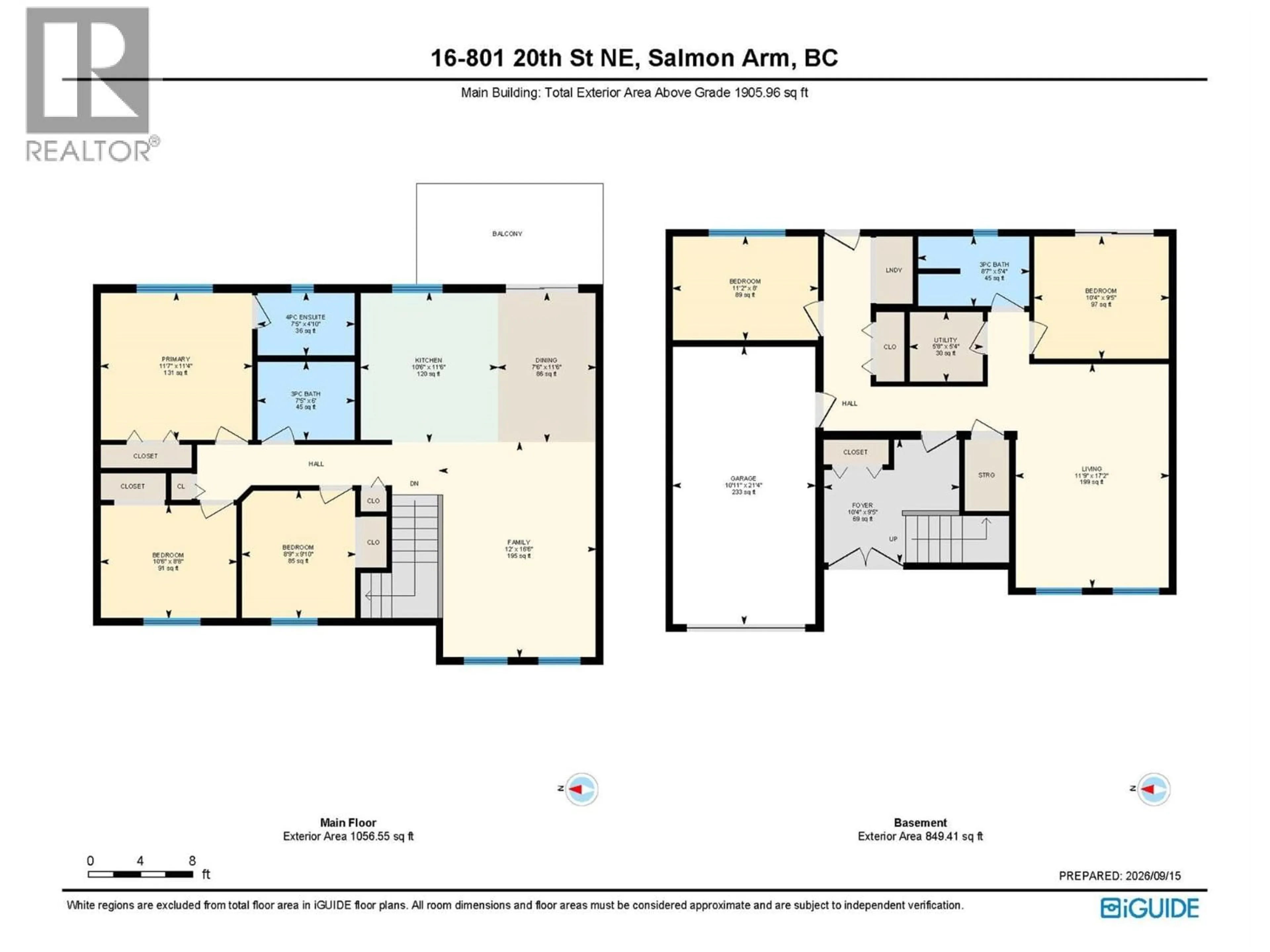 Floor plan for 16 - 801 20 STREET NORTHEAST, Salmon Arm British Columbia V1E2R7