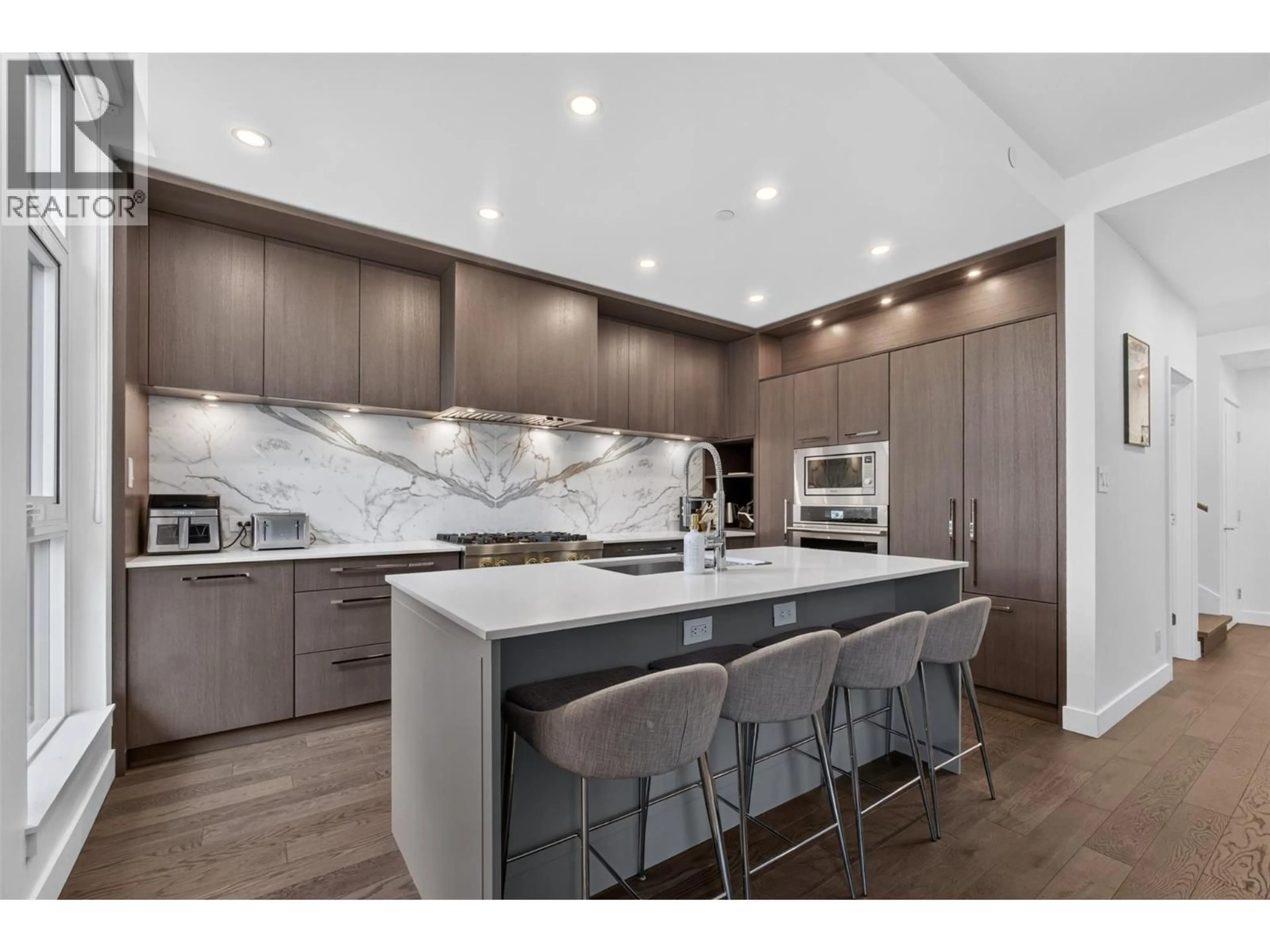 Contemporary kitchen, ceramic/tile floor for TH7 - 3340 RICHTER STREET, Kelowna British Columbia V1W0G4