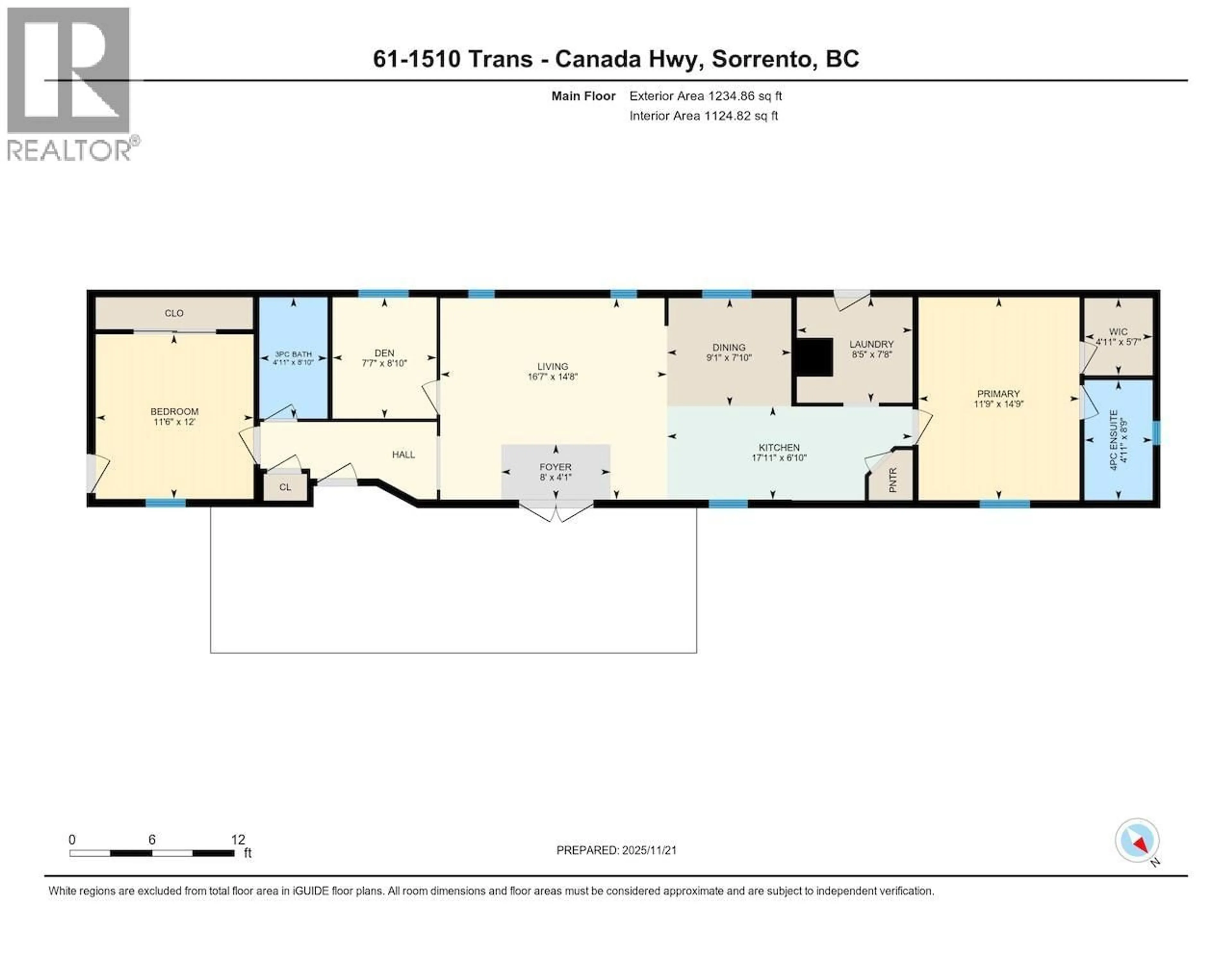 Floor plan for 61 - 1510 TRANS CANADA HIGHWAY, Sorrento British Columbia V0E2W0