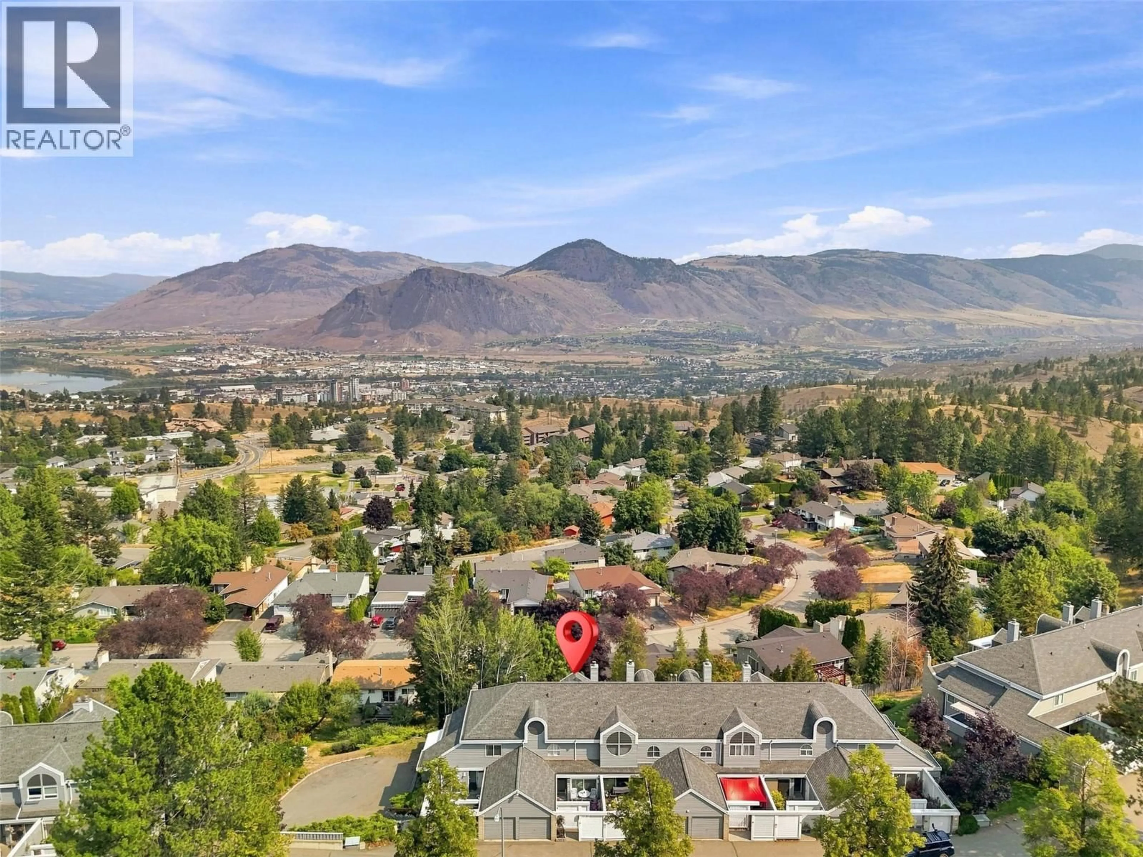 A pic from outside/outdoor area/front of a property/back of a property/a pic from drone, mountain view for 11 - 1795 SUMMIT DRIVE, Kamloops British Columbia V2E2E8