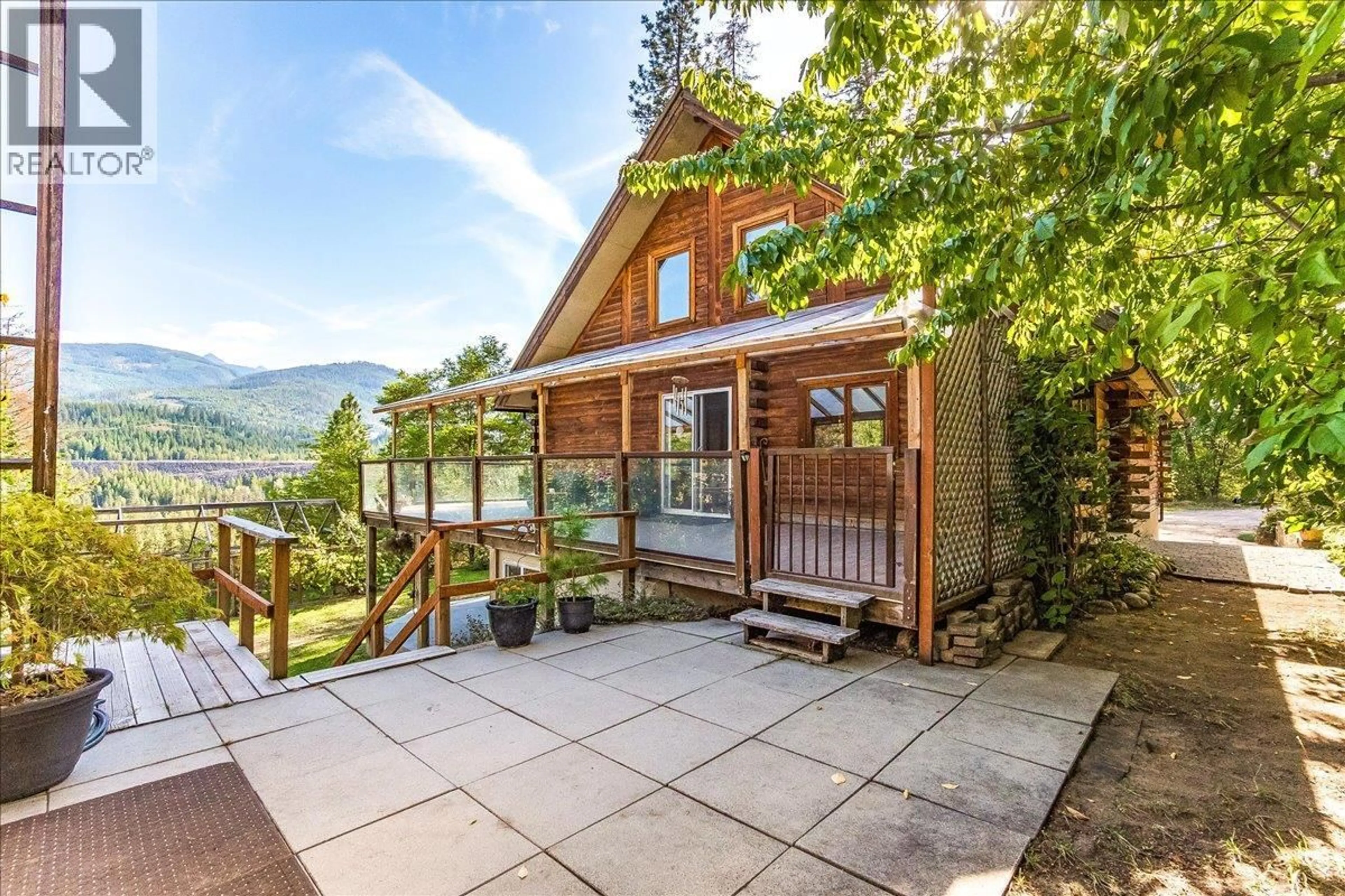 A pic from outside/outdoor area/front of a property/back of a property/a pic from drone, mountain view for 3360 SOUTH SLOCAN VILLAGE ROAD ROAD, South Slocan British Columbia V0G2G1