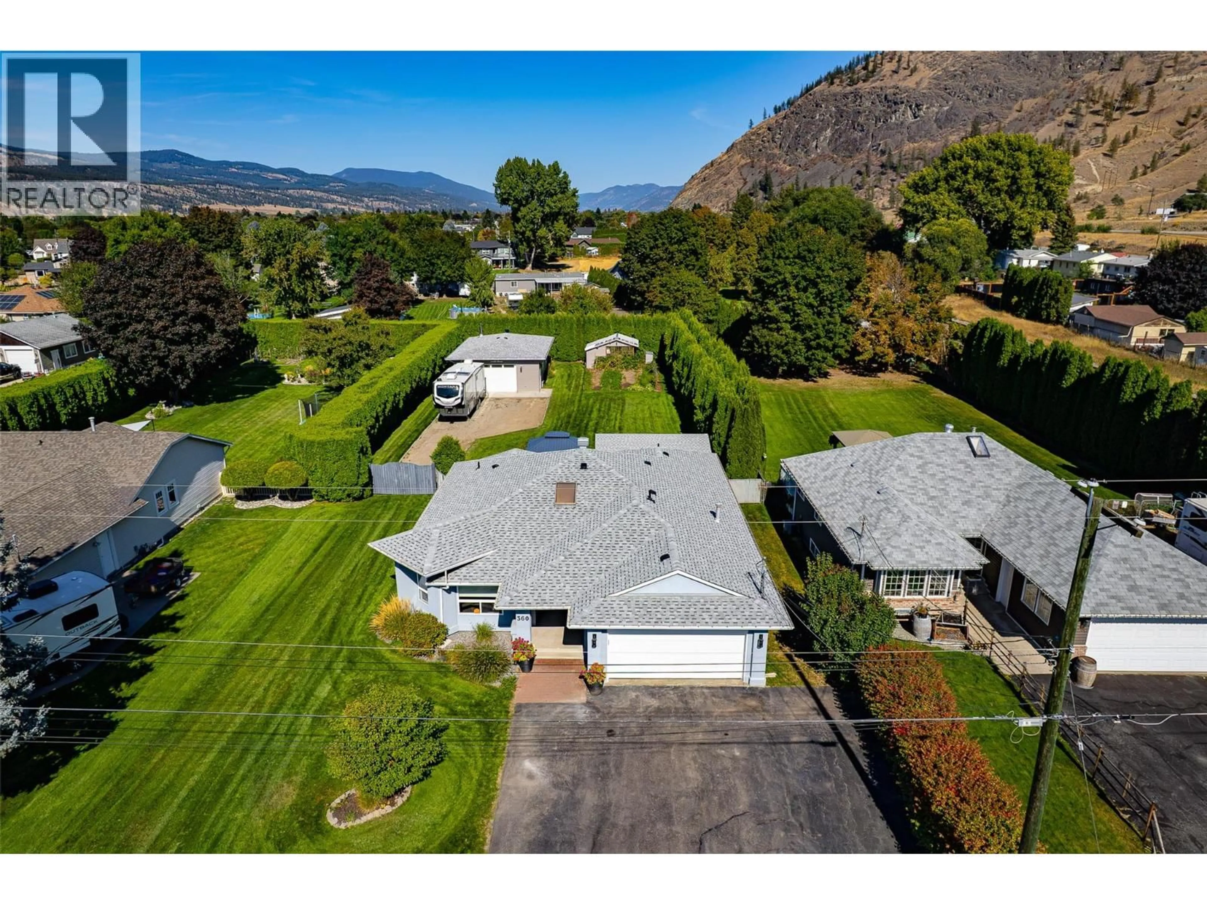 A pic from outside/outdoor area/front of a property/back of a property/a pic from drone, mountain view for 360 MATTOCH-MCKEAGUE ROAD, Kamloops British Columbia V2H1L1