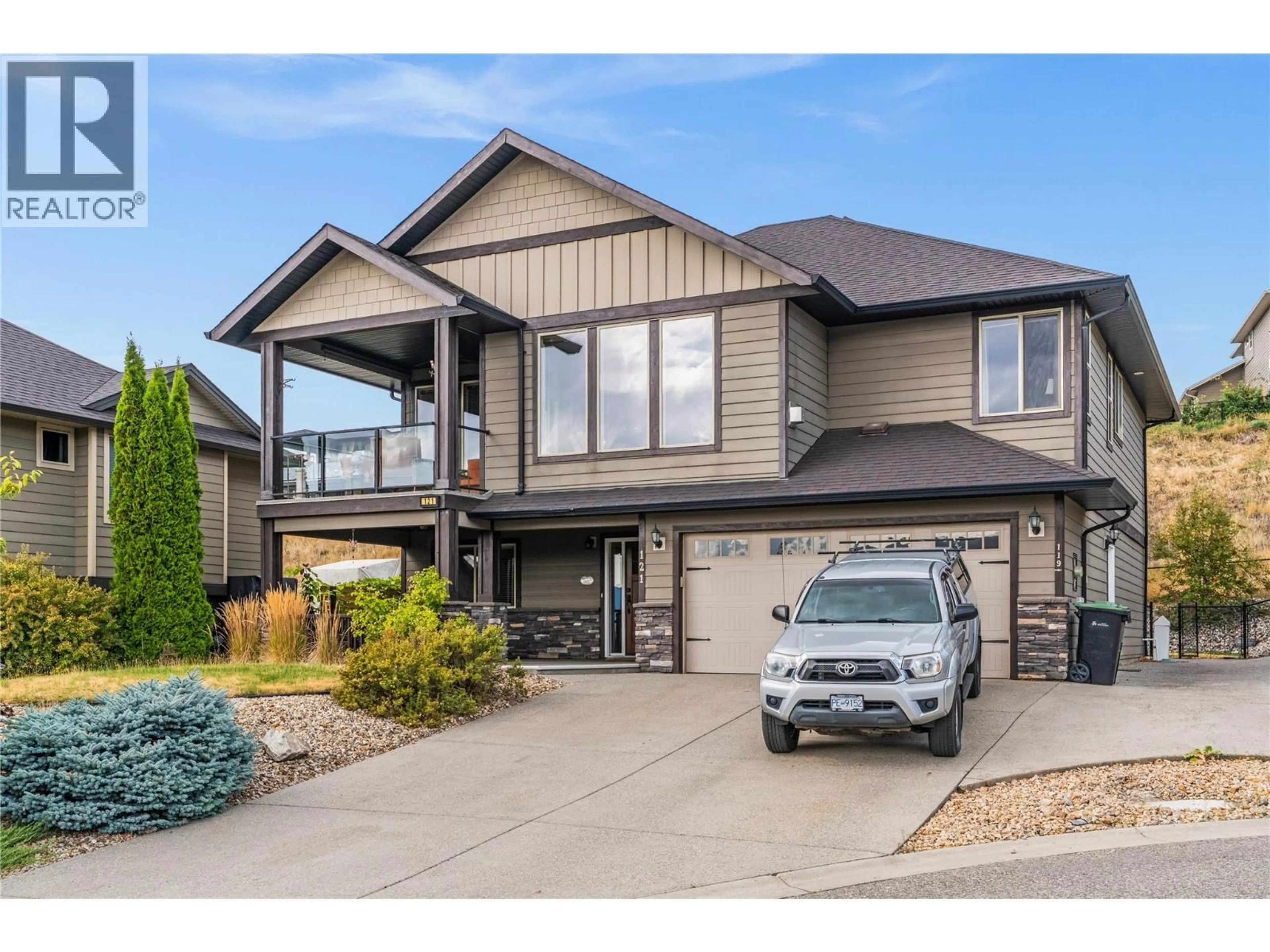 Home with vinyl exterior material, street for 121 BLACKCOMB COURT, Vernon British Columbia V1B4E1