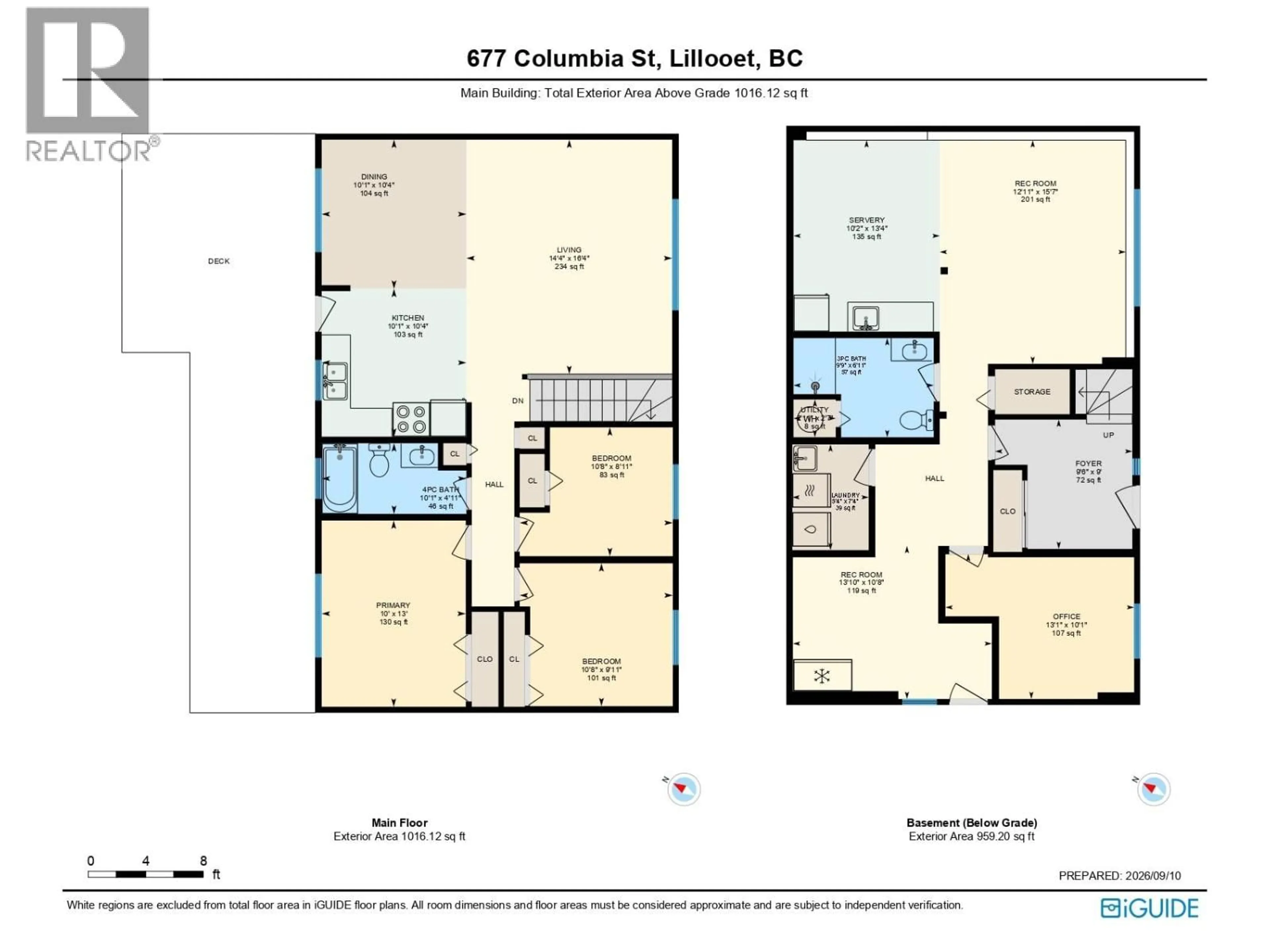 Floor plan for 677 COLUMBIA STREET, Lillooet British Columbia V0K1V0
