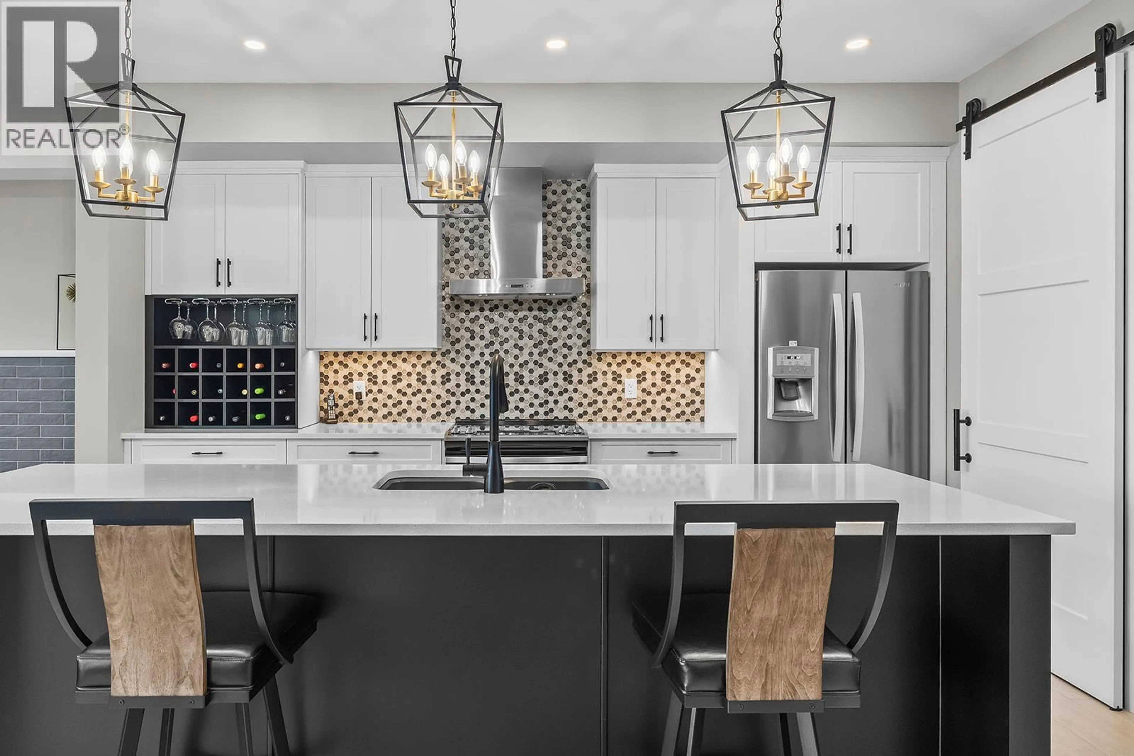 Contemporary kitchen, ceramic/tile floor for 3352 HAWKS CRESCENT, West Kelowna British Columbia V4T0A7
