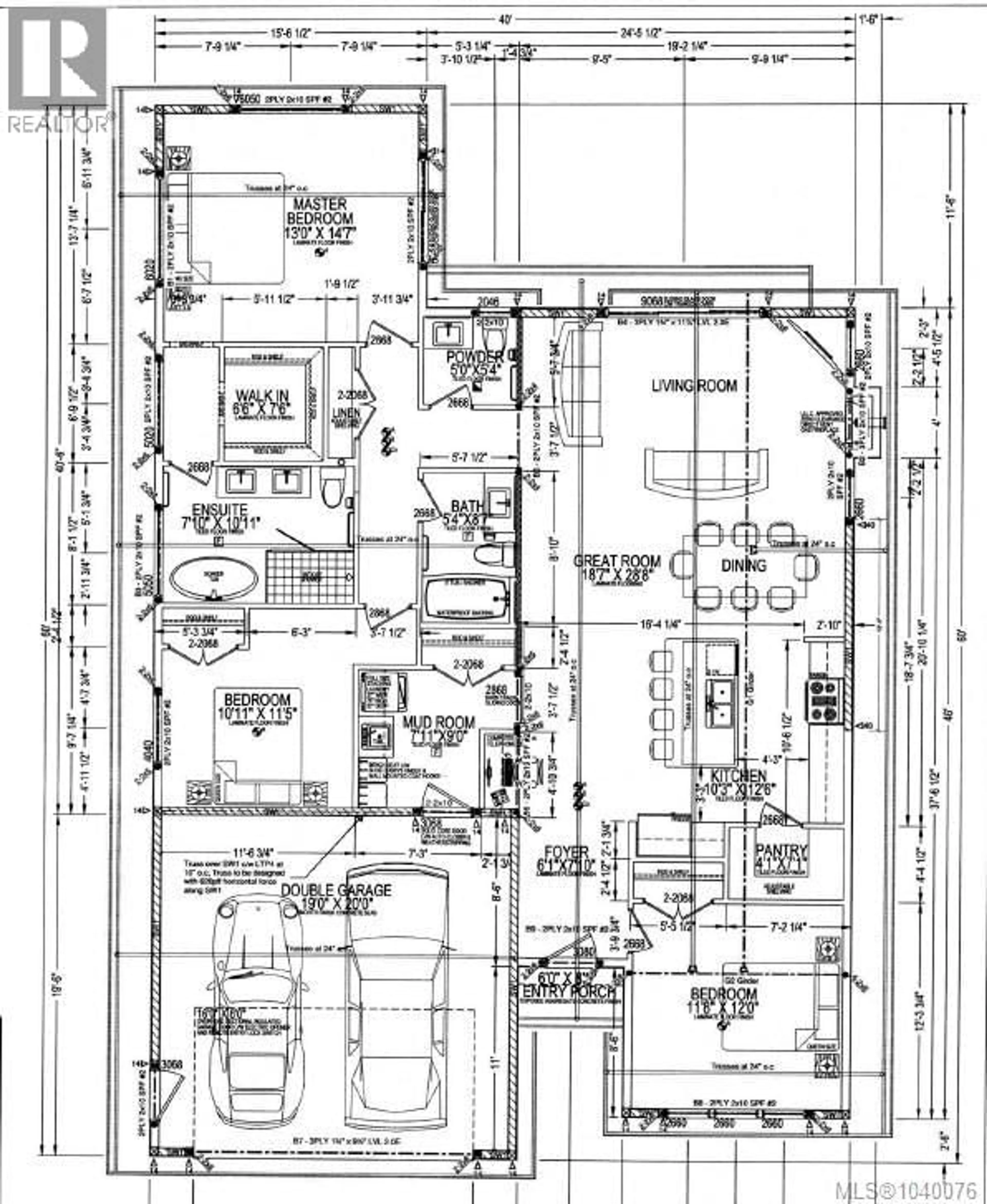 Floor plan for 533 MOUNTAIN VIEW DRIVE, Lake Cowichan British Columbia V0R2G1