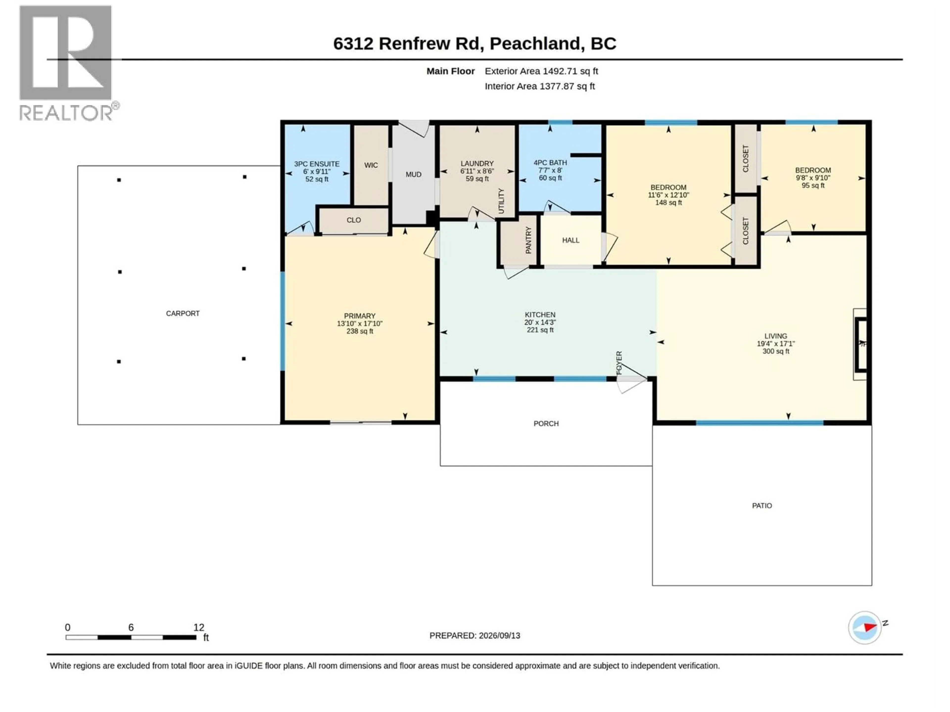 Floor plan for 6312 RENFREW ROAD, Peachland British Columbia V0H1X7
