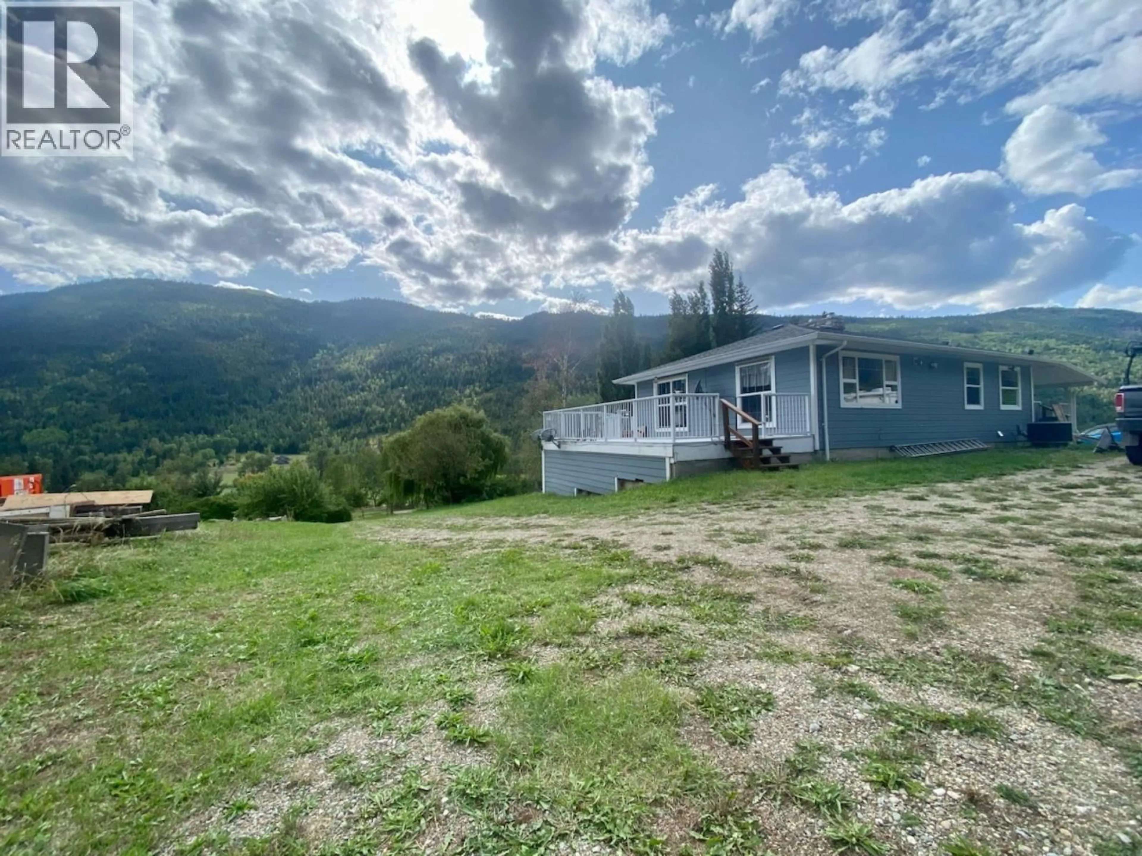 A pic from outside/outdoor area/front of a property/back of a property/a pic from drone, mountain view for 400 AGATE BAY ROAD, Barriere British Columbia V0E2E0