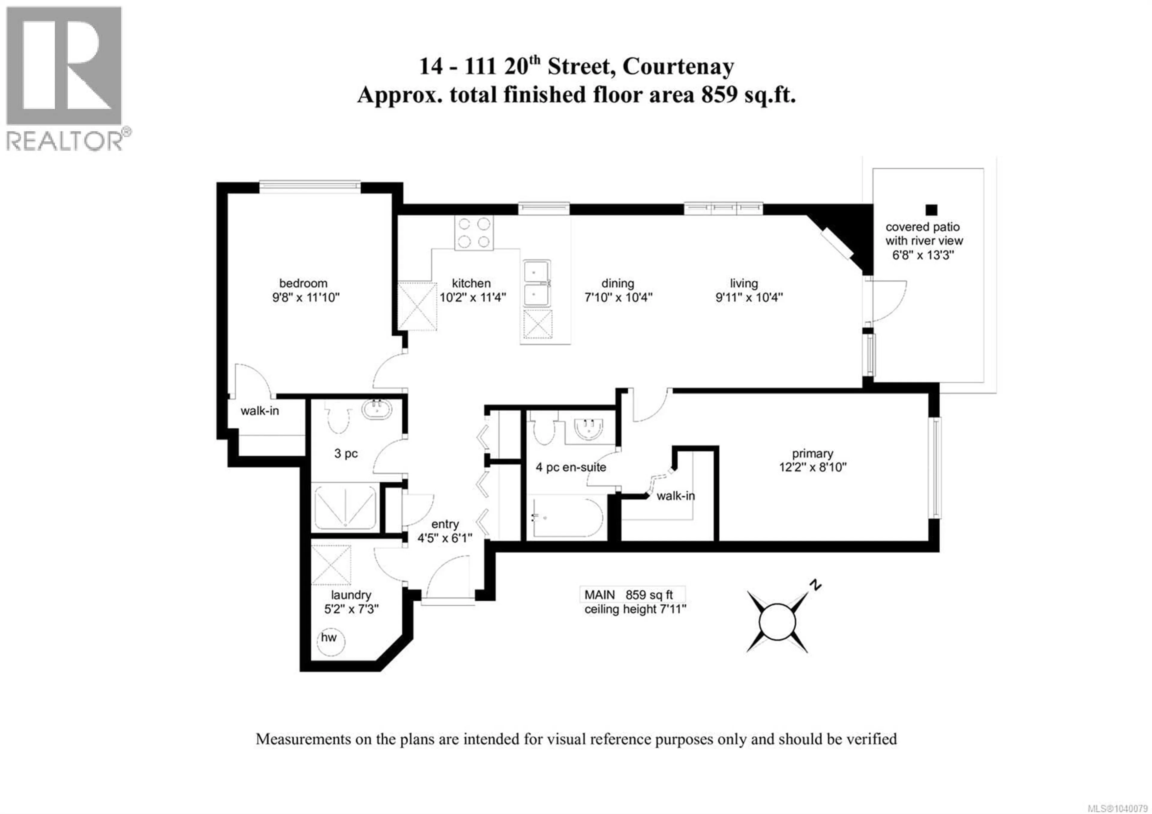 Floor plan for 14 - 111 20TH STREET, Courtenay British Columbia V9N8B1