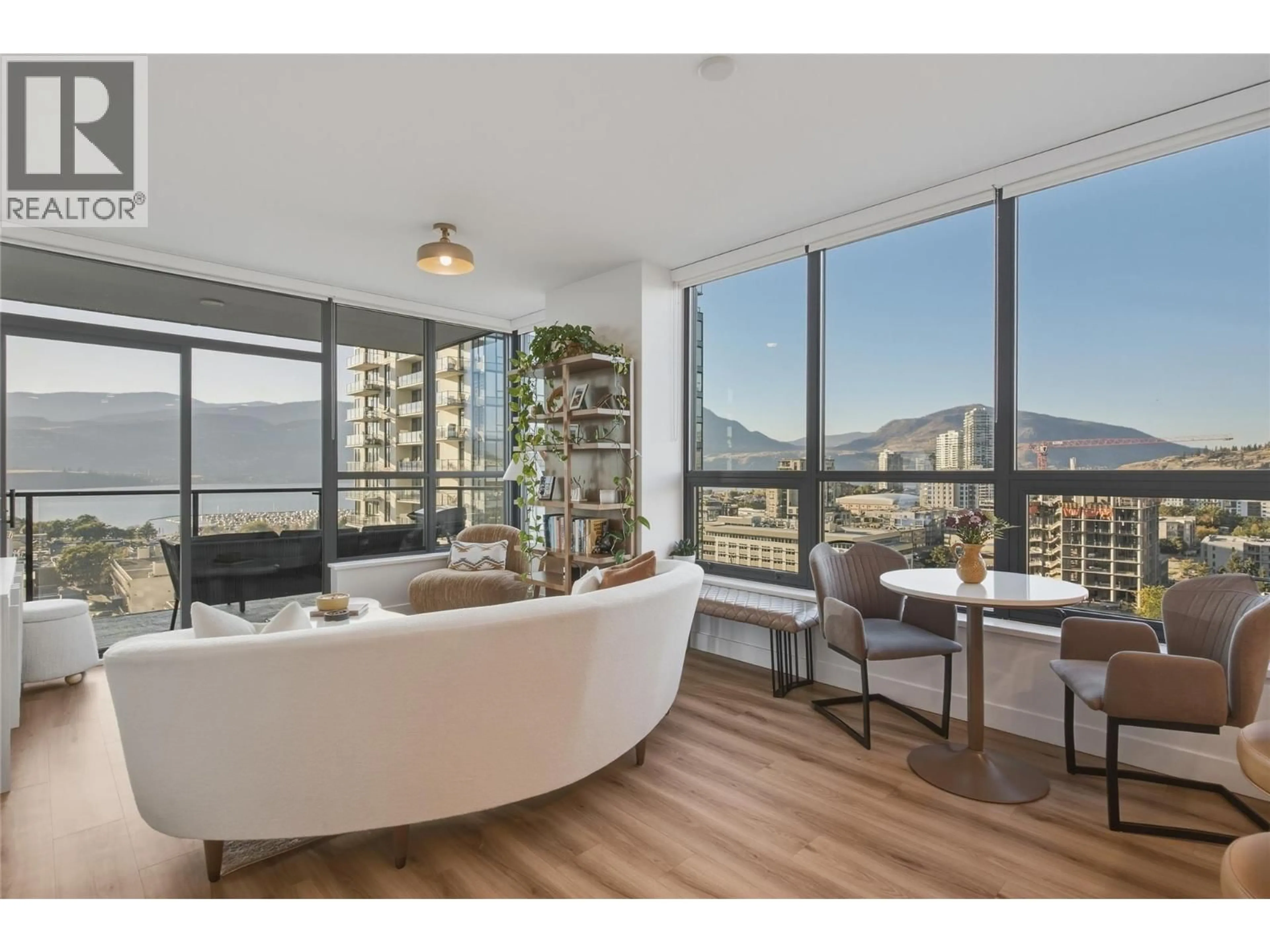 Living room with furniture, unknown for 1510 - 1488 BERTRAM STREET, Kelowna British Columbia V1Y0M6