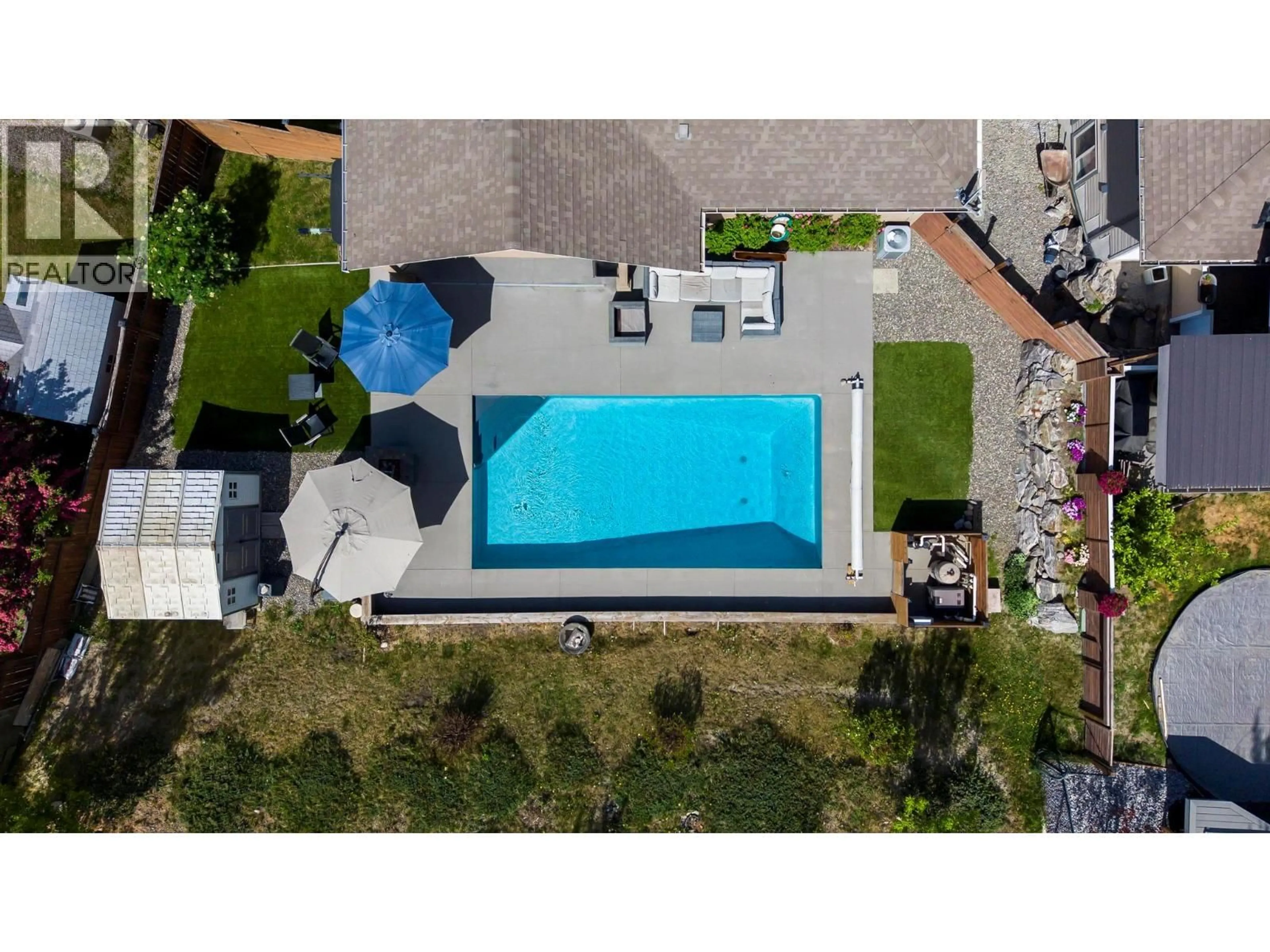 A pic from outside/outdoor area/front of a property/back of a property/a pic from drone, street for 1673 KLOPPENBURG ROAD, Kelowna British Columbia V1P1G2