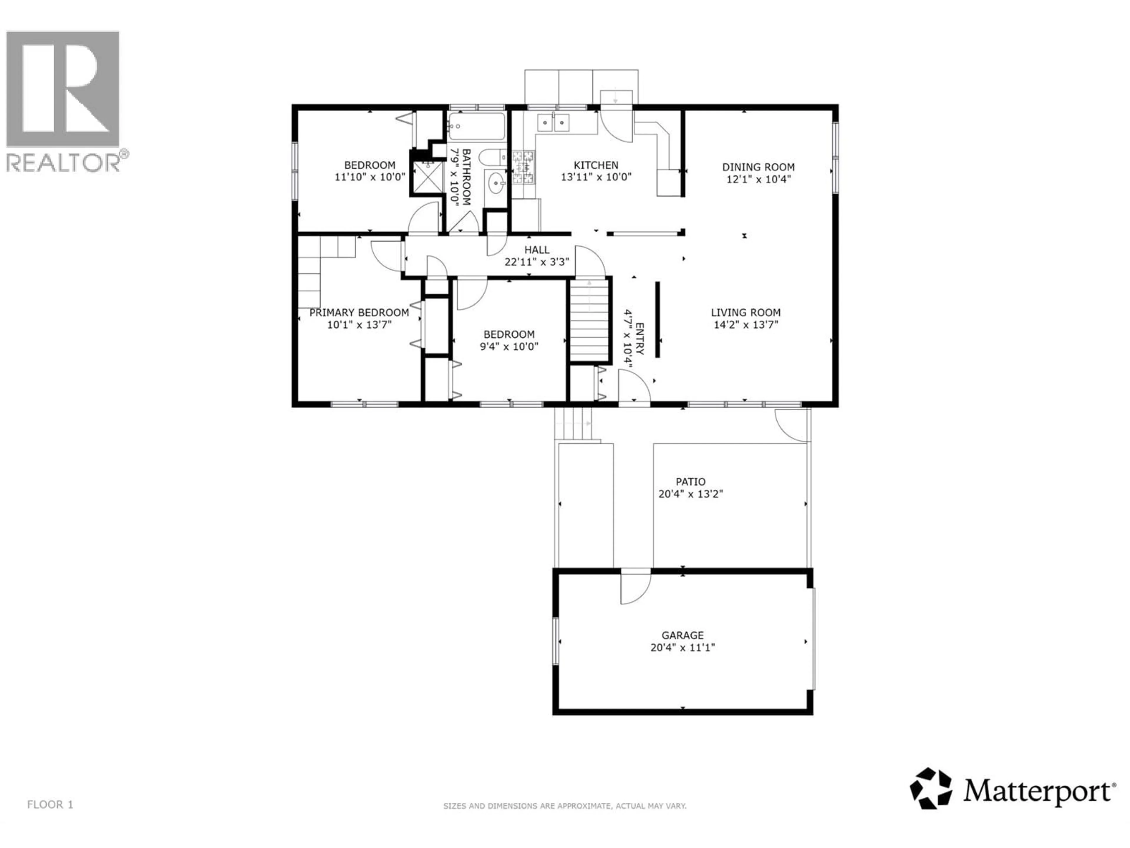 Floor plan for 1261 LAWSON AVENUE, Kelowna British Columbia V1Y6V1