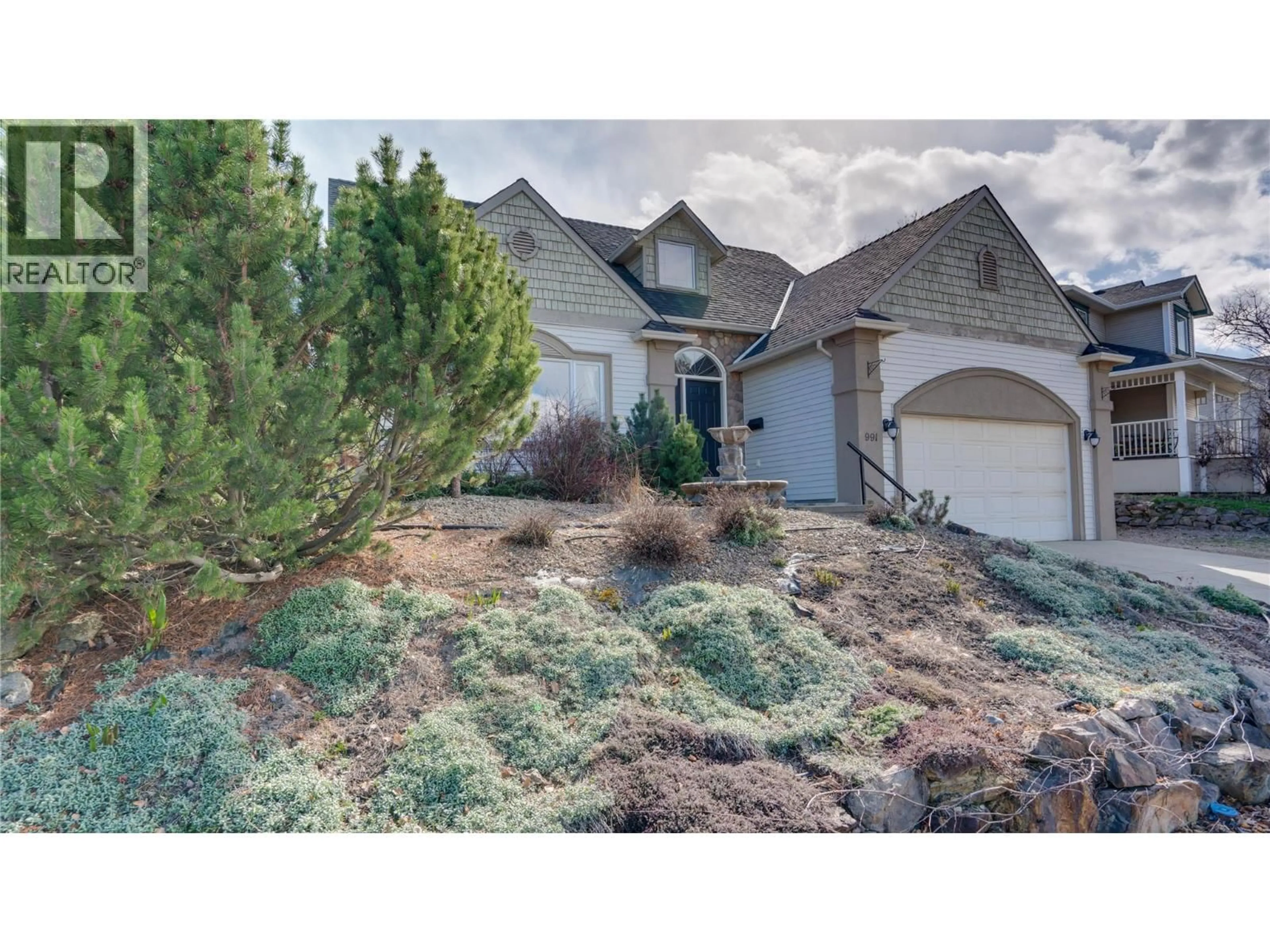 A pic from outside/outdoor area/front of a property/back of a property/a pic from drone, mountain view for 991 MT. BULMAN DRIVE, Vernon British Columbia V1B2Z1