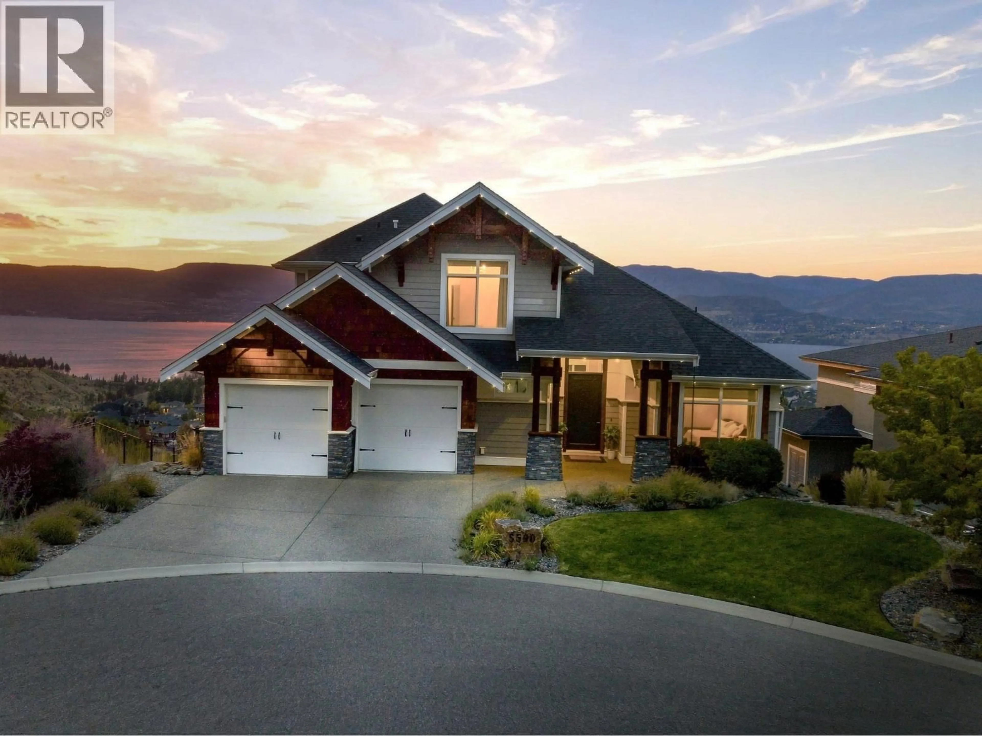 Home with vinyl exterior material, mountain view for 5590 TRESTLE RIDGE COURT, Kelowna British Columbia V1W5M3