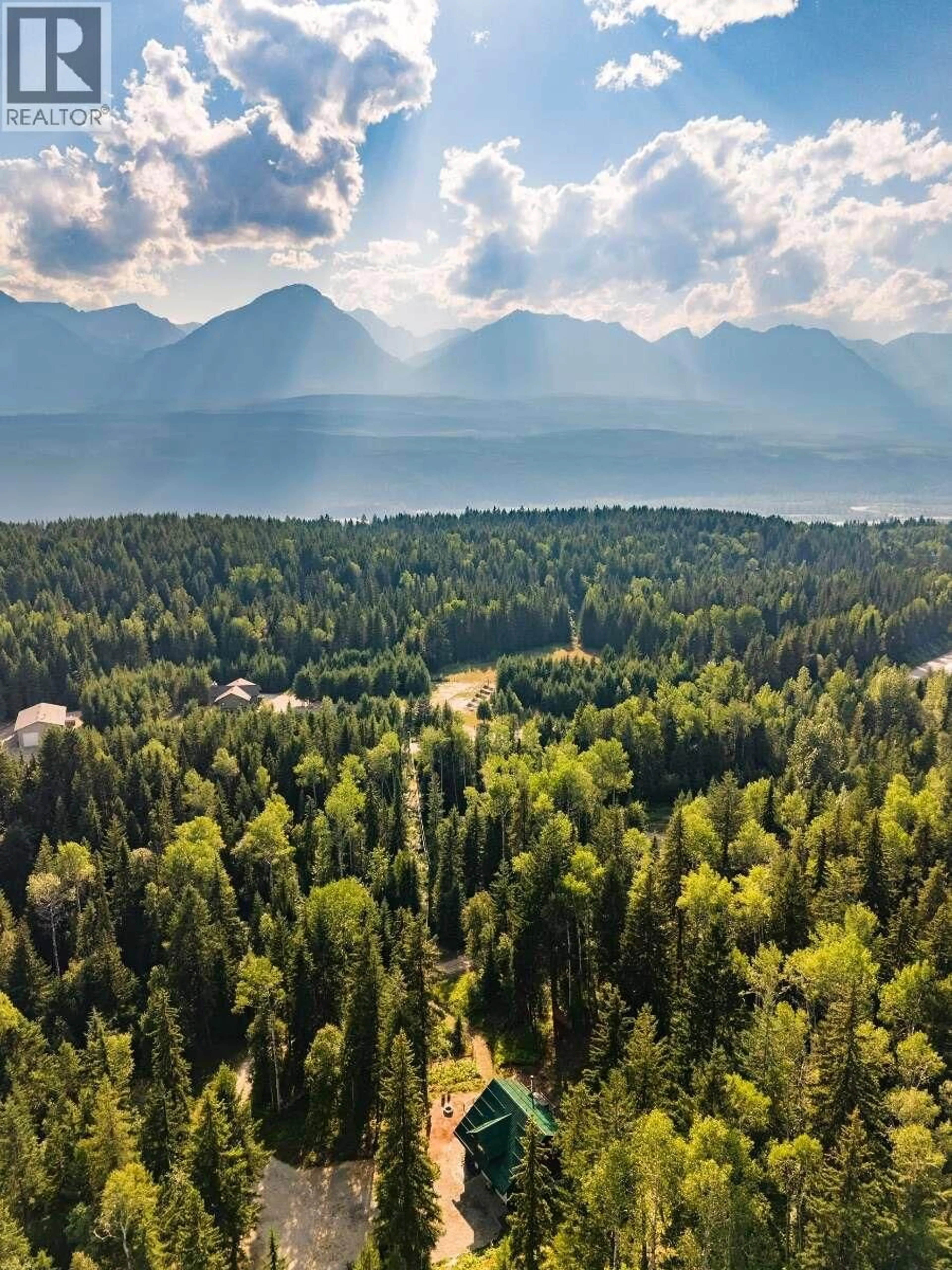 A pic from outside/outdoor area/front of a property/back of a property/a pic from drone, forest/trees view for 1629 ADOLPH JOHNSON ROAD, Golden British Columbia V0A1H1