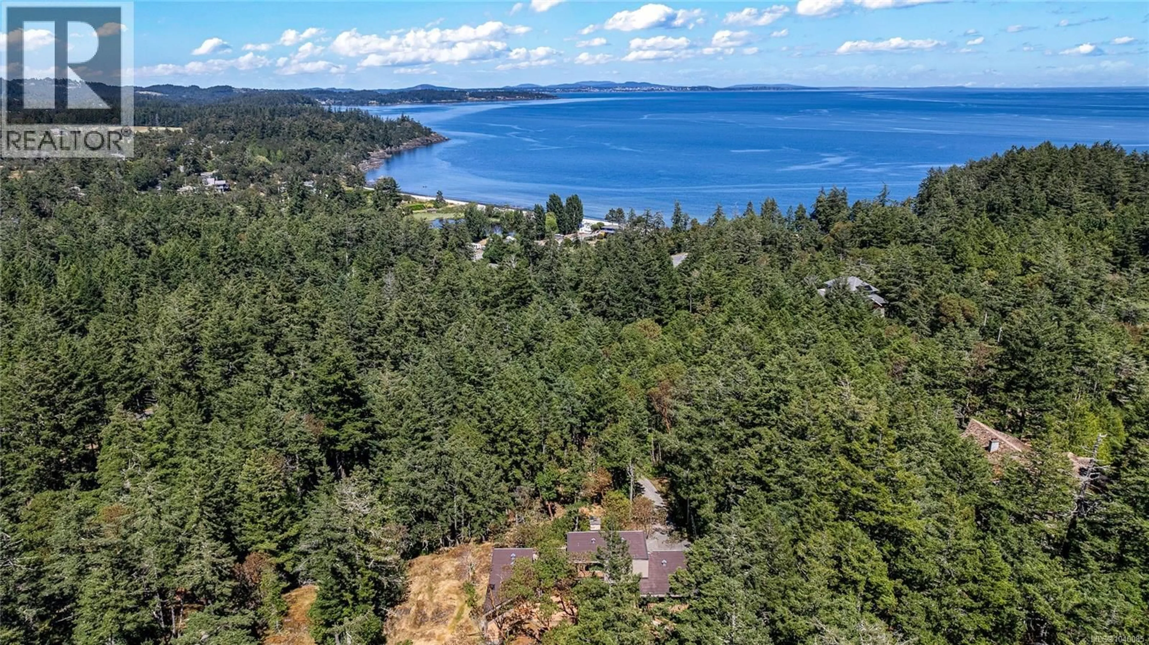 A pic from outside/outdoor area/front of a property/back of a property/a pic from drone, water/lake/river/ocean view for 260 MOSS HILL PLACE, Metchosin British Columbia V9C3Z2