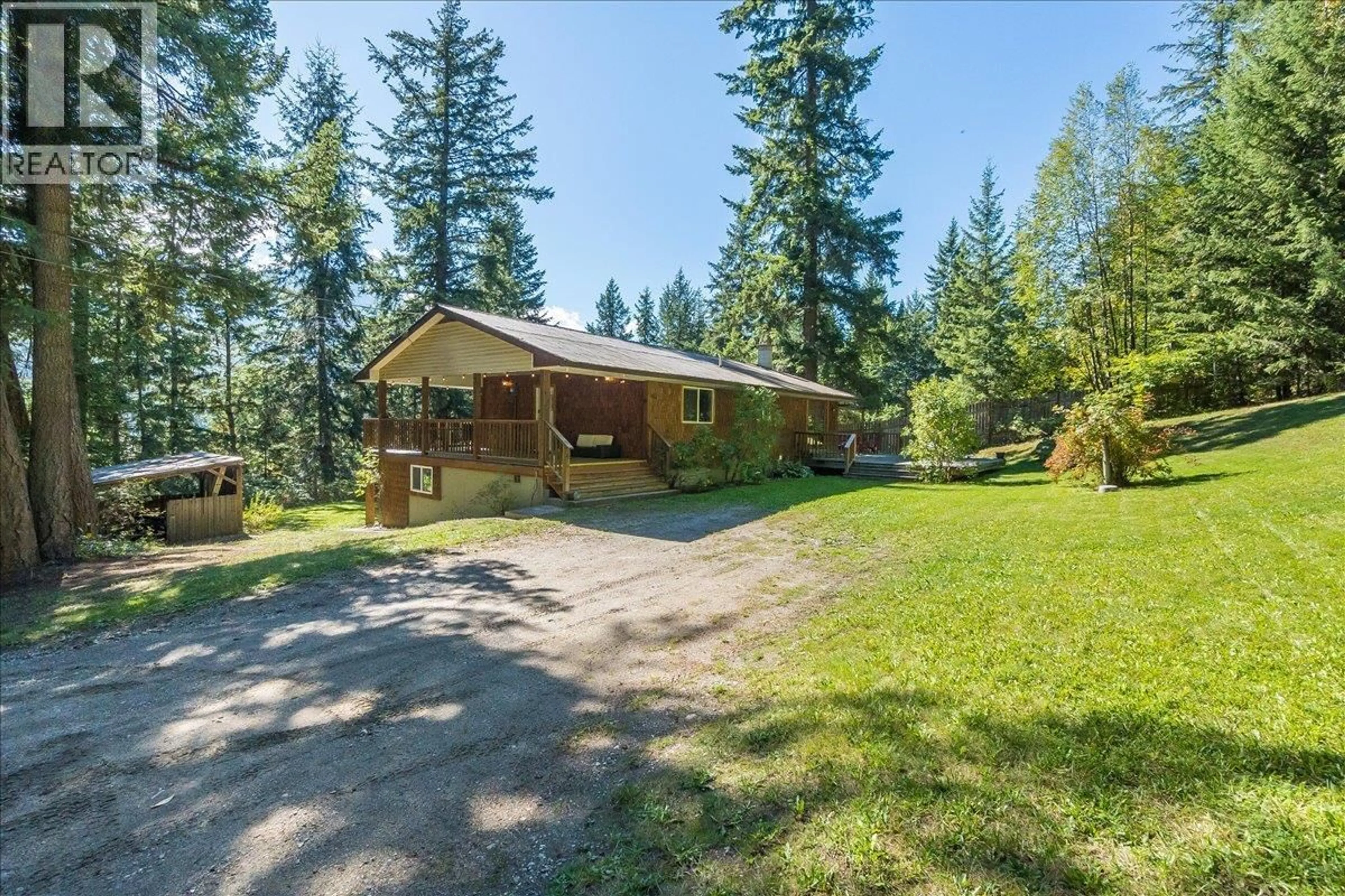 A pic from outside/outdoor area/front of a property/back of a property/a pic from drone, unknown for 7641 3A HIGHWAY, Balfour British Columbia V1L6N1