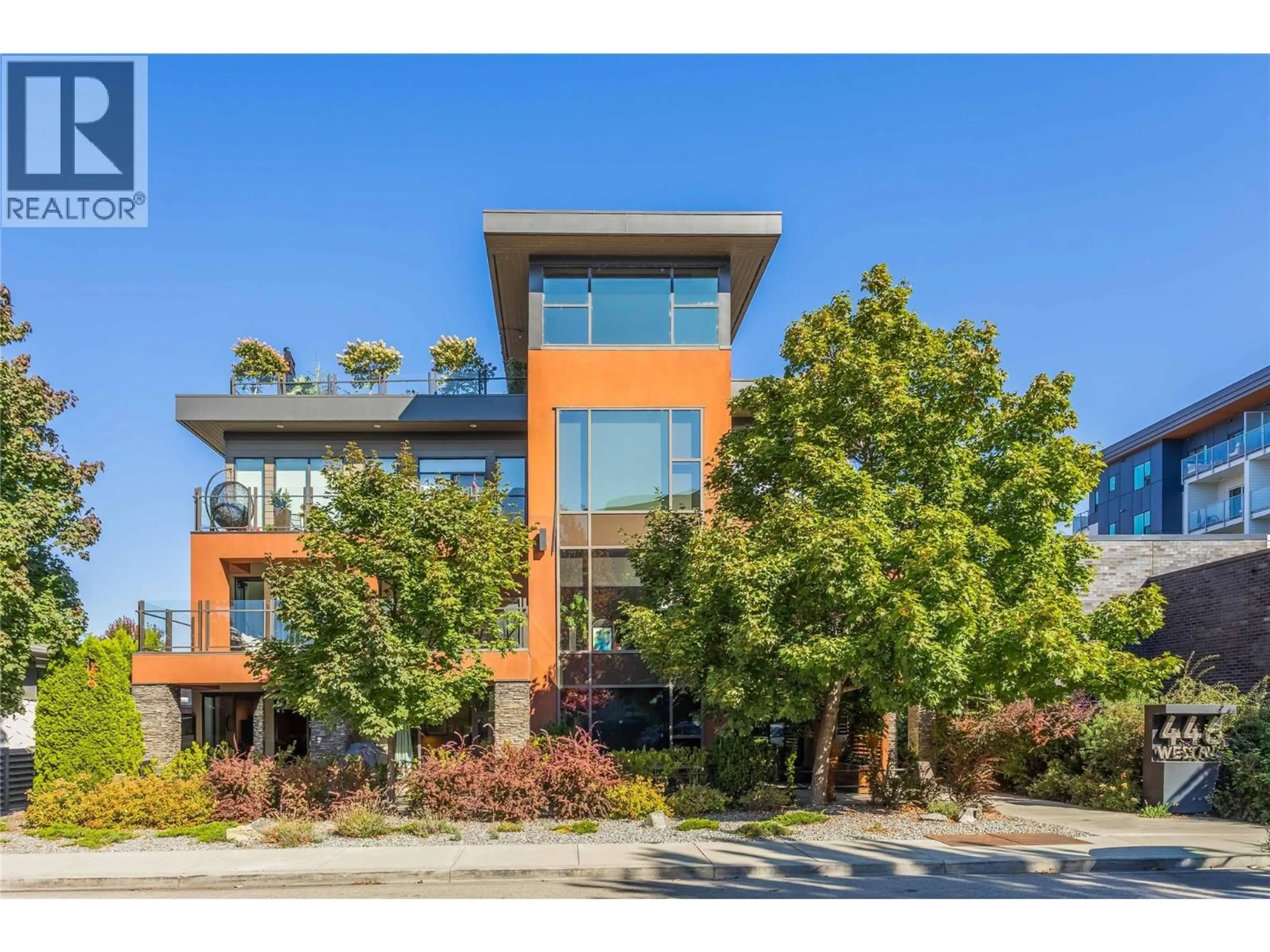 Home with brick exterior material, street for 102 - 446 WEST AVENUE, Kelowna British Columbia V1Y4Z2