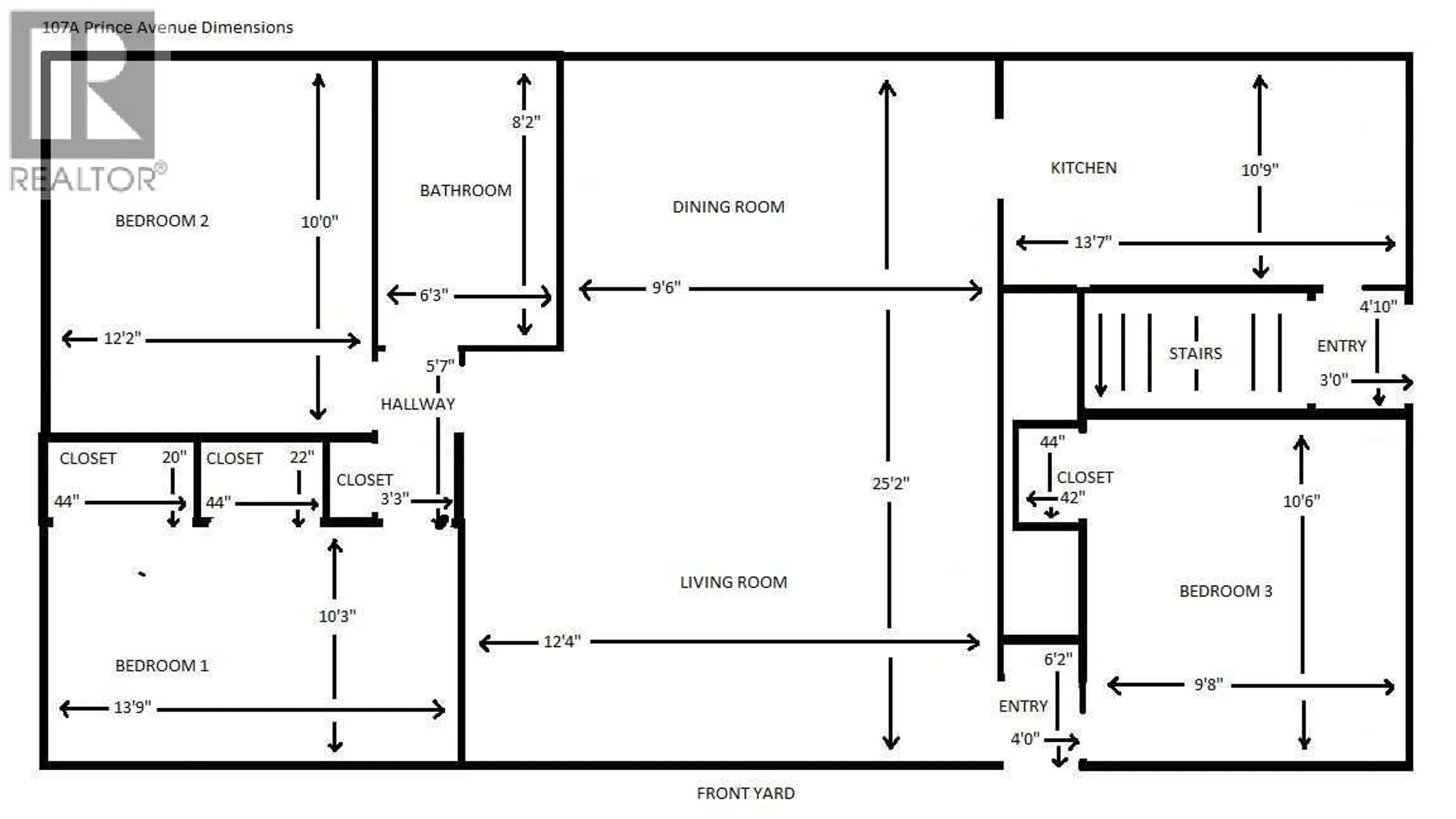 Floor plan for 107 PRINCE AVENUE, Castlegar British Columbia V1N1C7