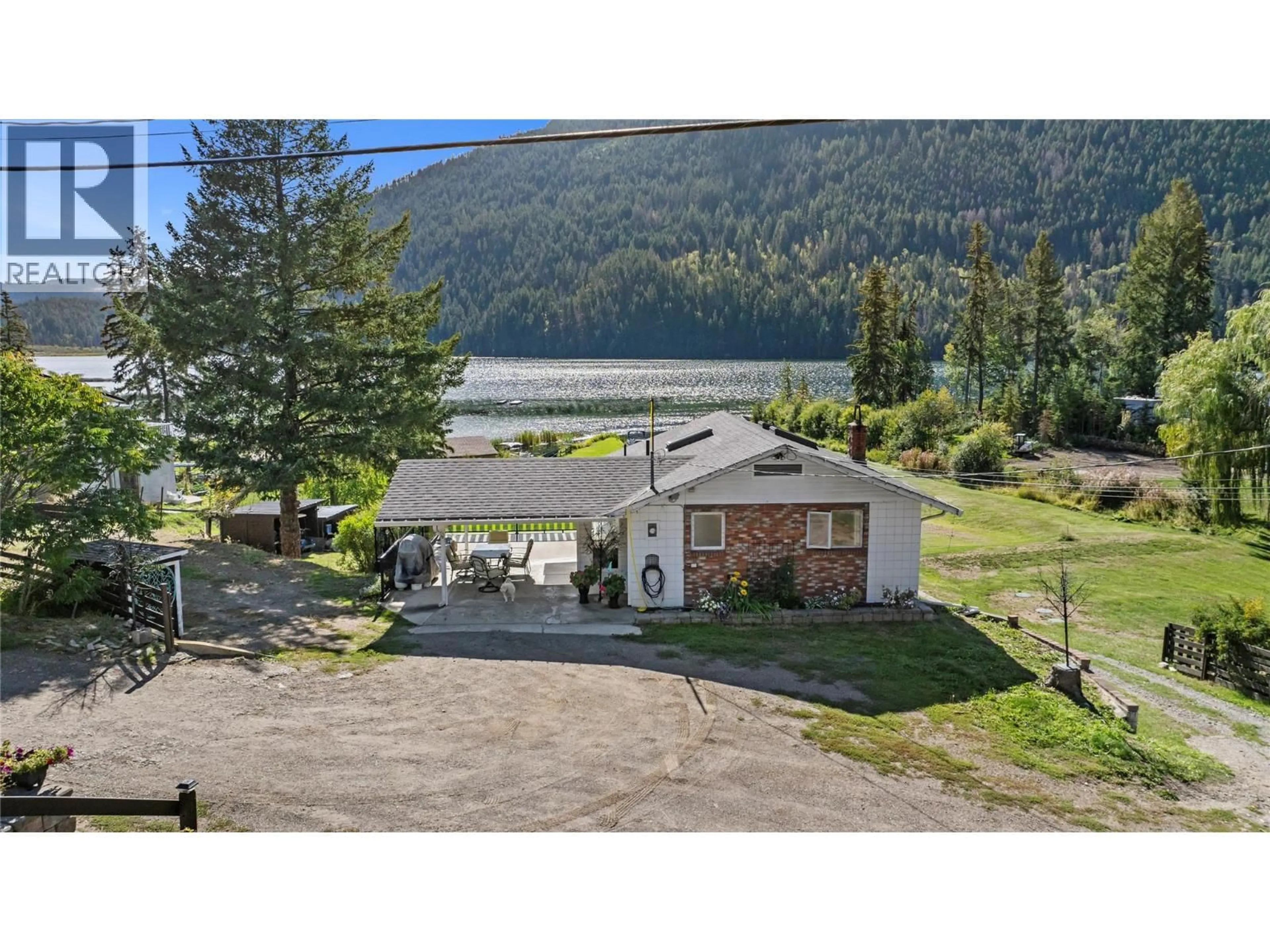 A pic from outside/outdoor area/front of a property/back of a property/a pic from drone, water/lake/river/ocean view for 2348 OJIBWAY ROAD, Kamloops British Columbia V2H1P1