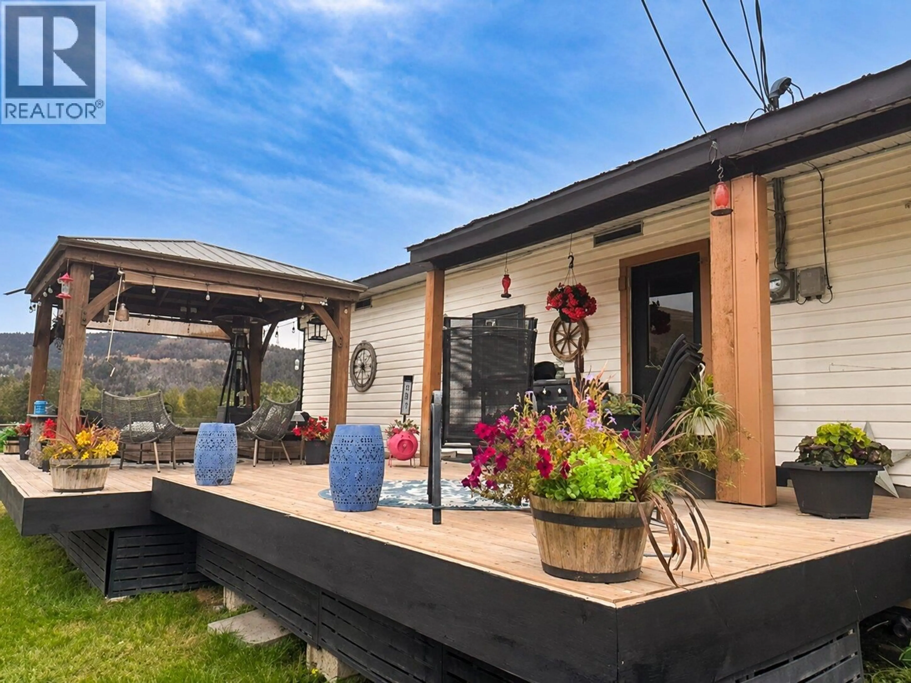 Patio, mountain view for 357 OLD HEDLEY ROAD, Princeton British Columbia V0X1W0
