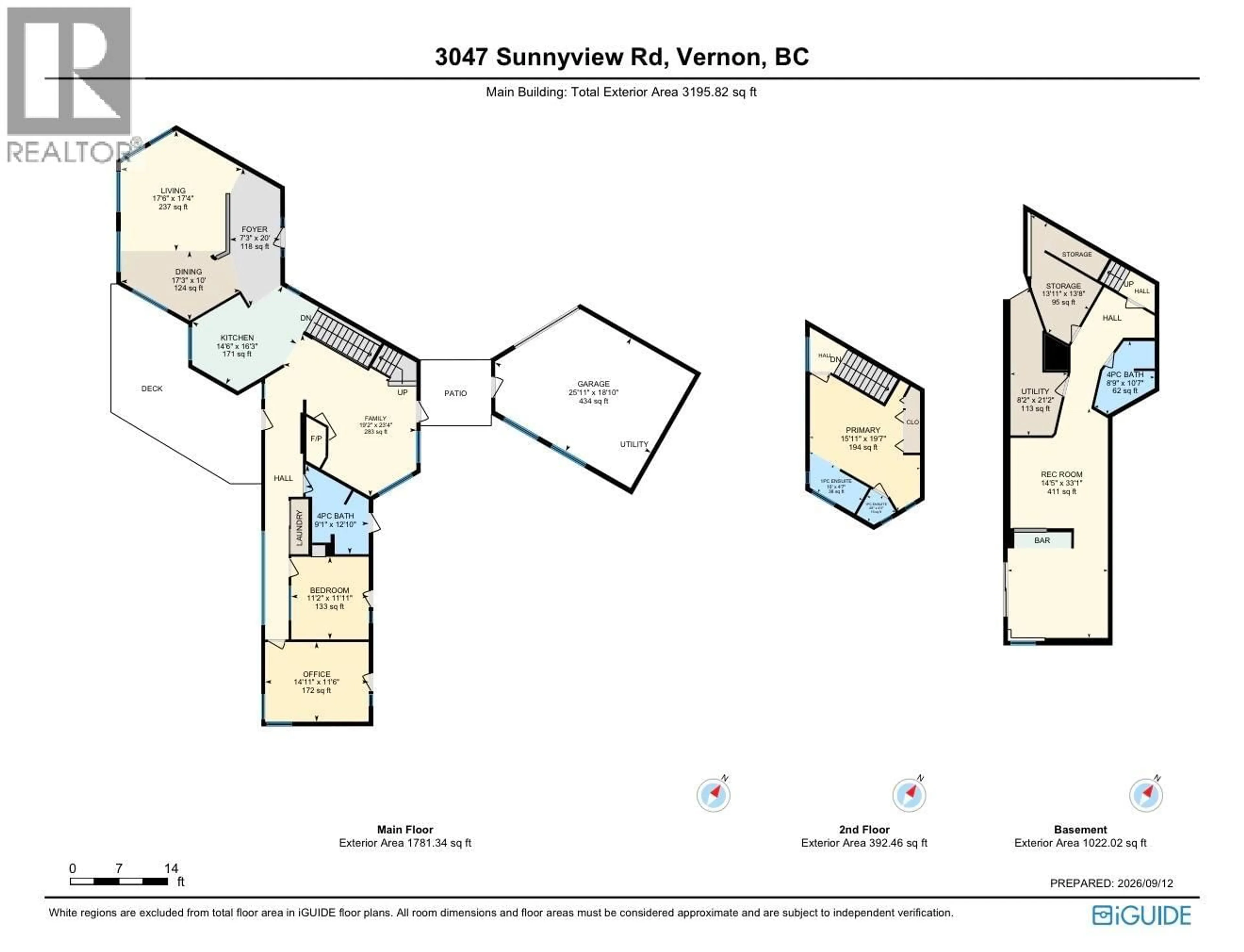 Floor plan for 3047 SUNNYVIEW ROAD, Vernon British Columbia V1H1B5