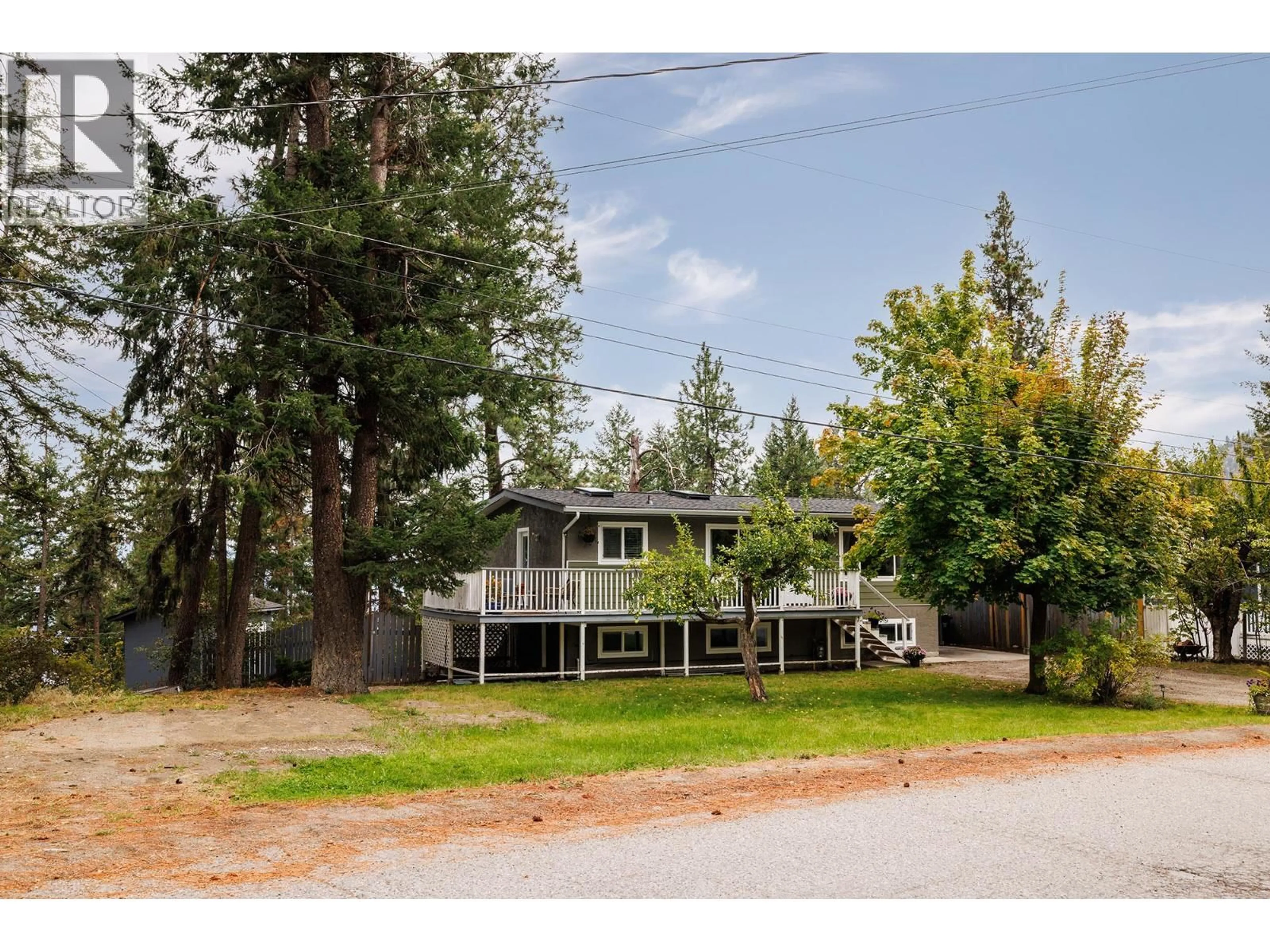 A pic from outside/outdoor area/front of a property/back of a property/a pic from drone, unknown for 5215 PINERIDGE ROAD, Peachland British Columbia V0H1X8