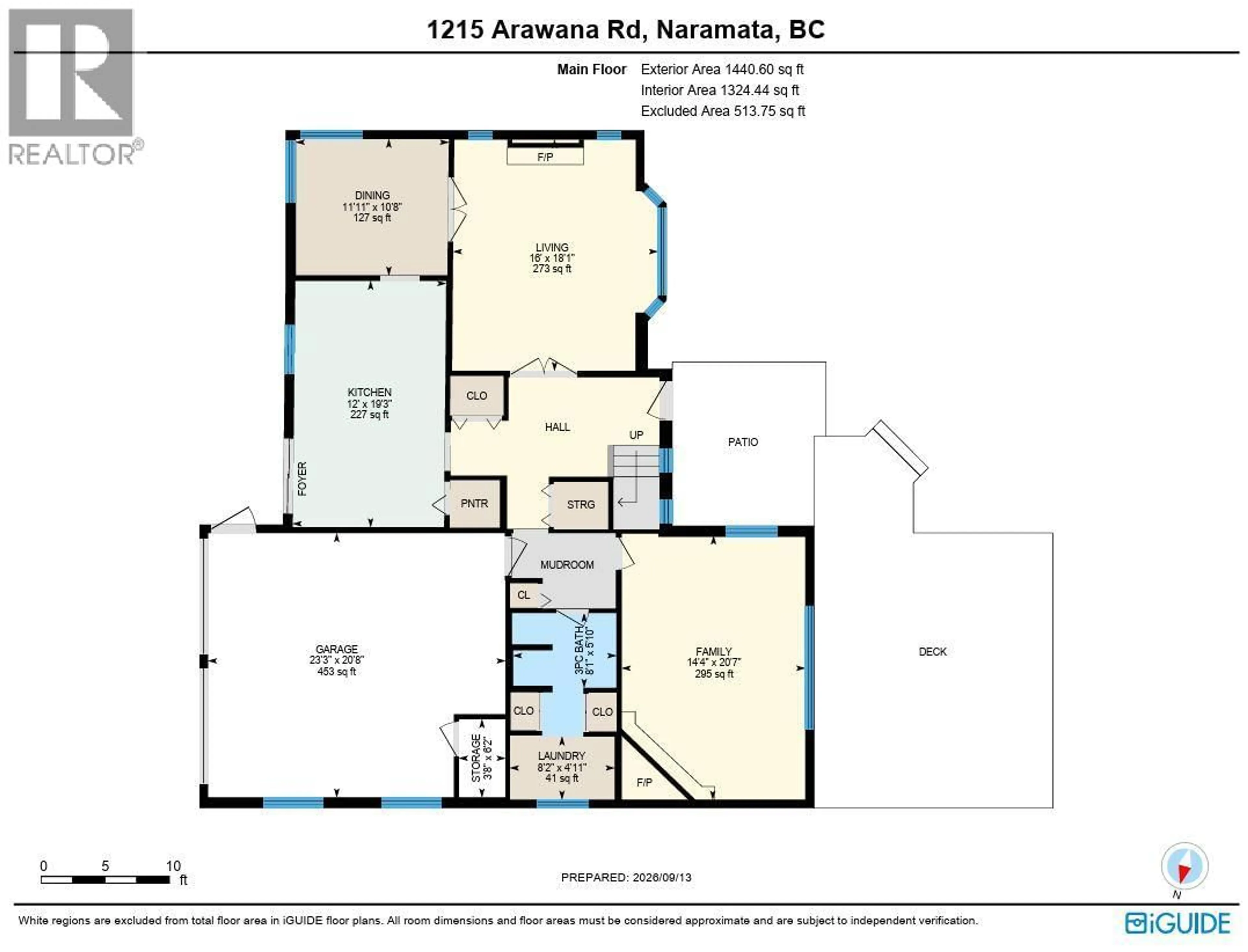 Floor plan for 1215 ARAWANA ROAD, Naramata British Columbia V0H1N1