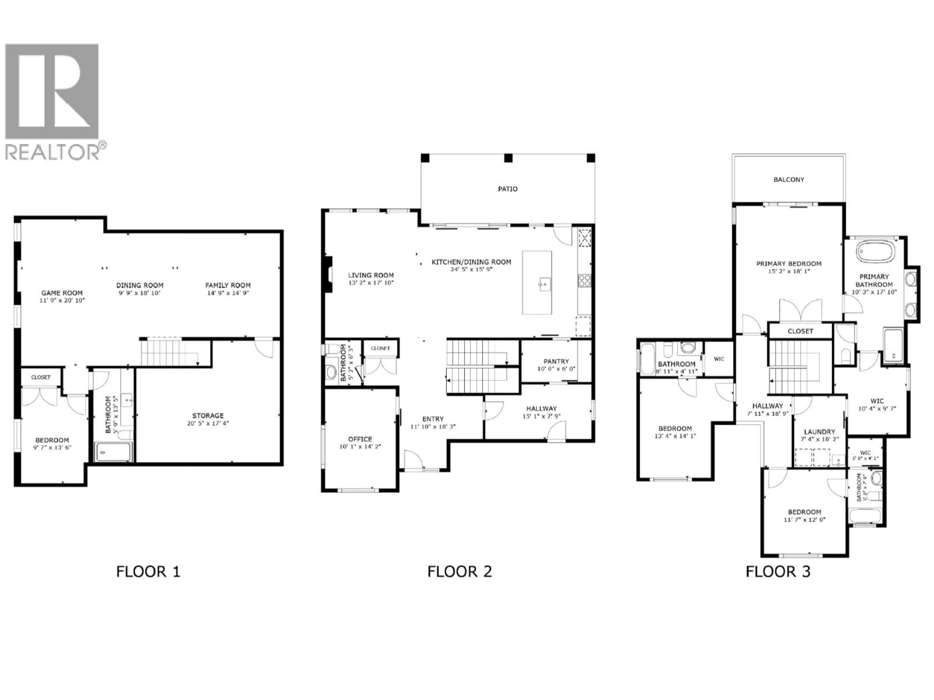Floor plan for 1528 FAWN RUN DRIVE, Kelowna British Columbia V1W5L3