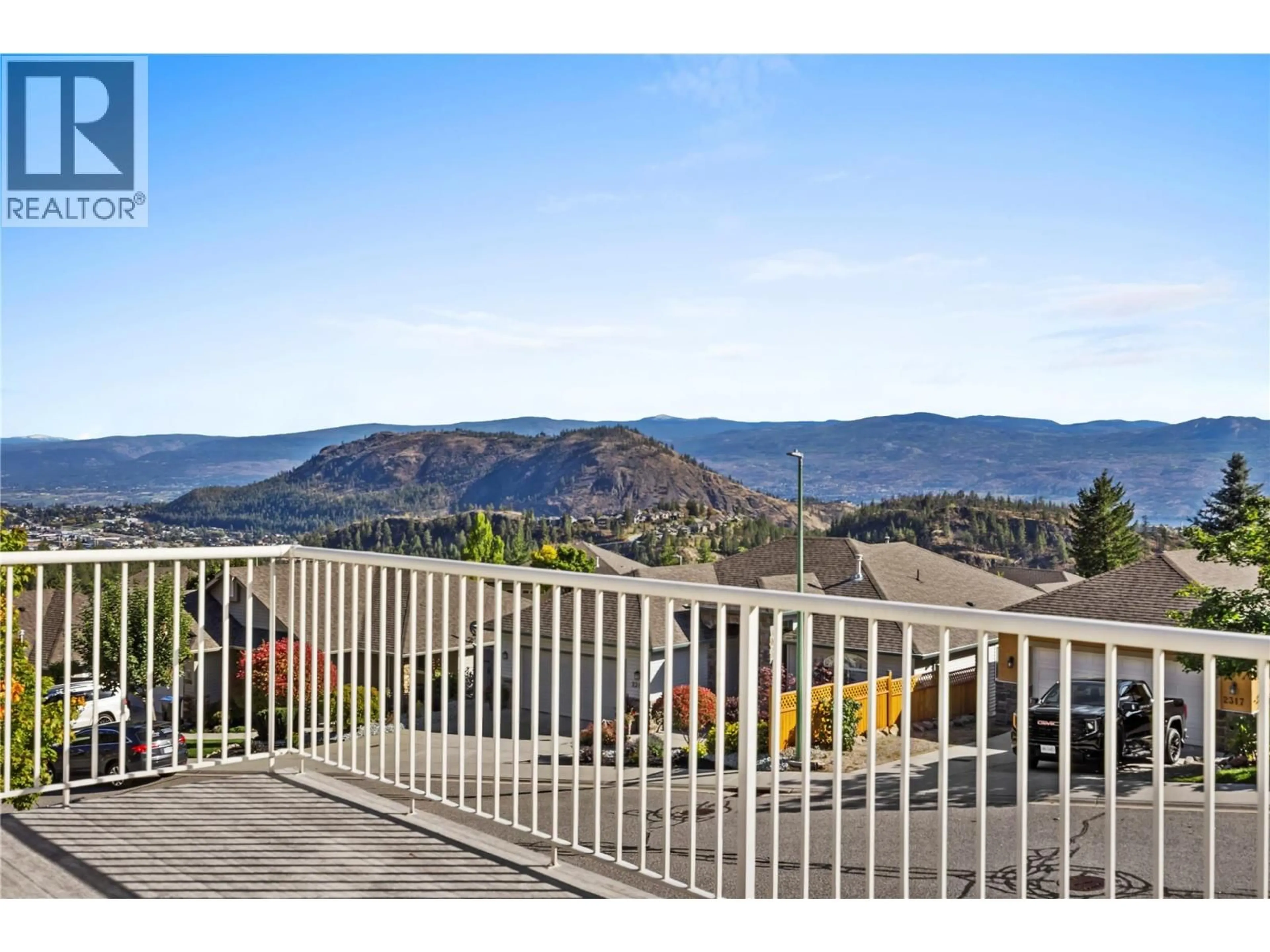 A pic from outside/outdoor area/front of a property/back of a property/a pic from drone, mountain view for 2322 SHANNON HEIGHTS PLACE, West Kelowna British Columbia V4T2V2