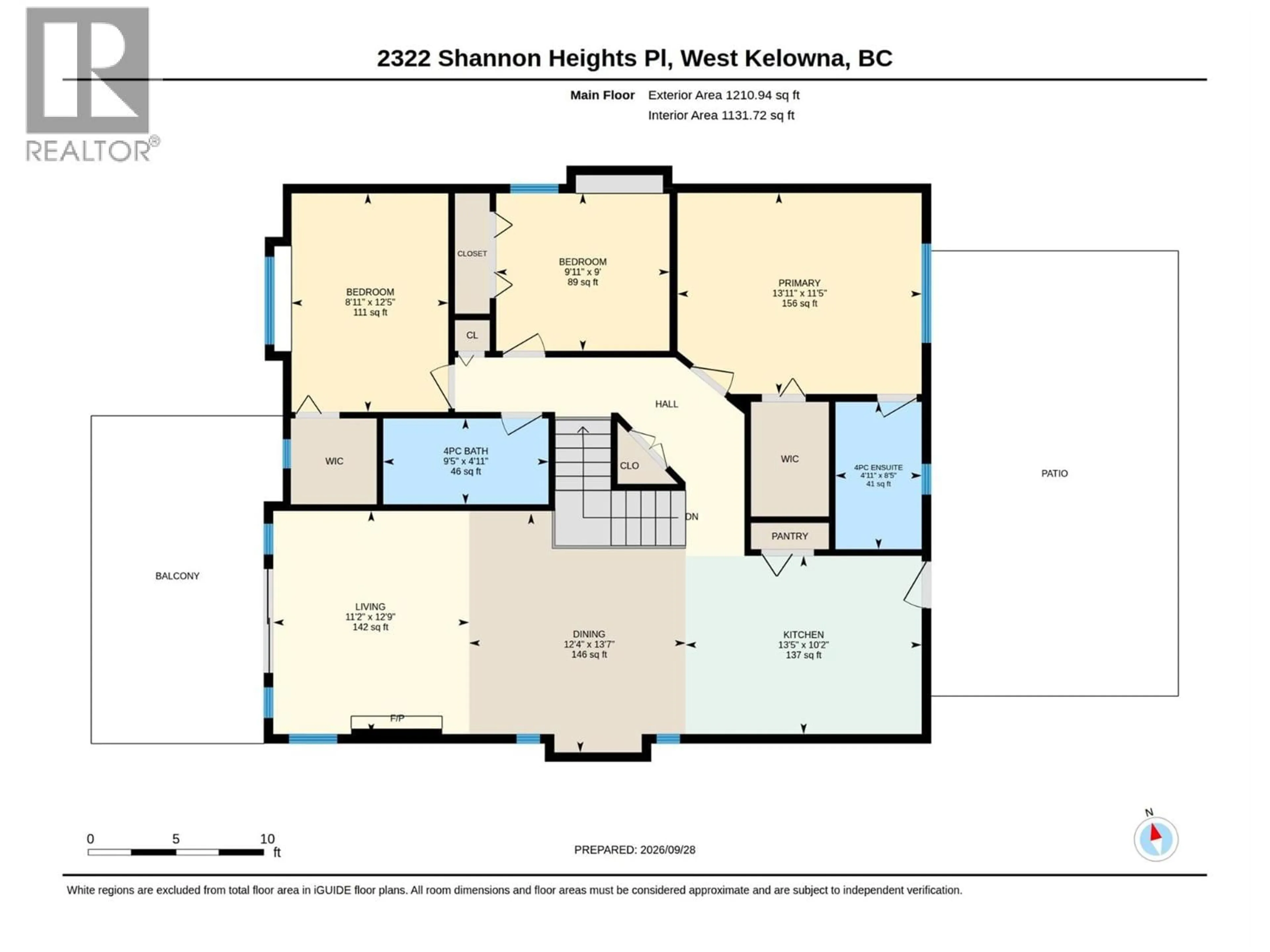 Floor plan for 2322 SHANNON HEIGHTS PLACE, West Kelowna British Columbia V4T2V2