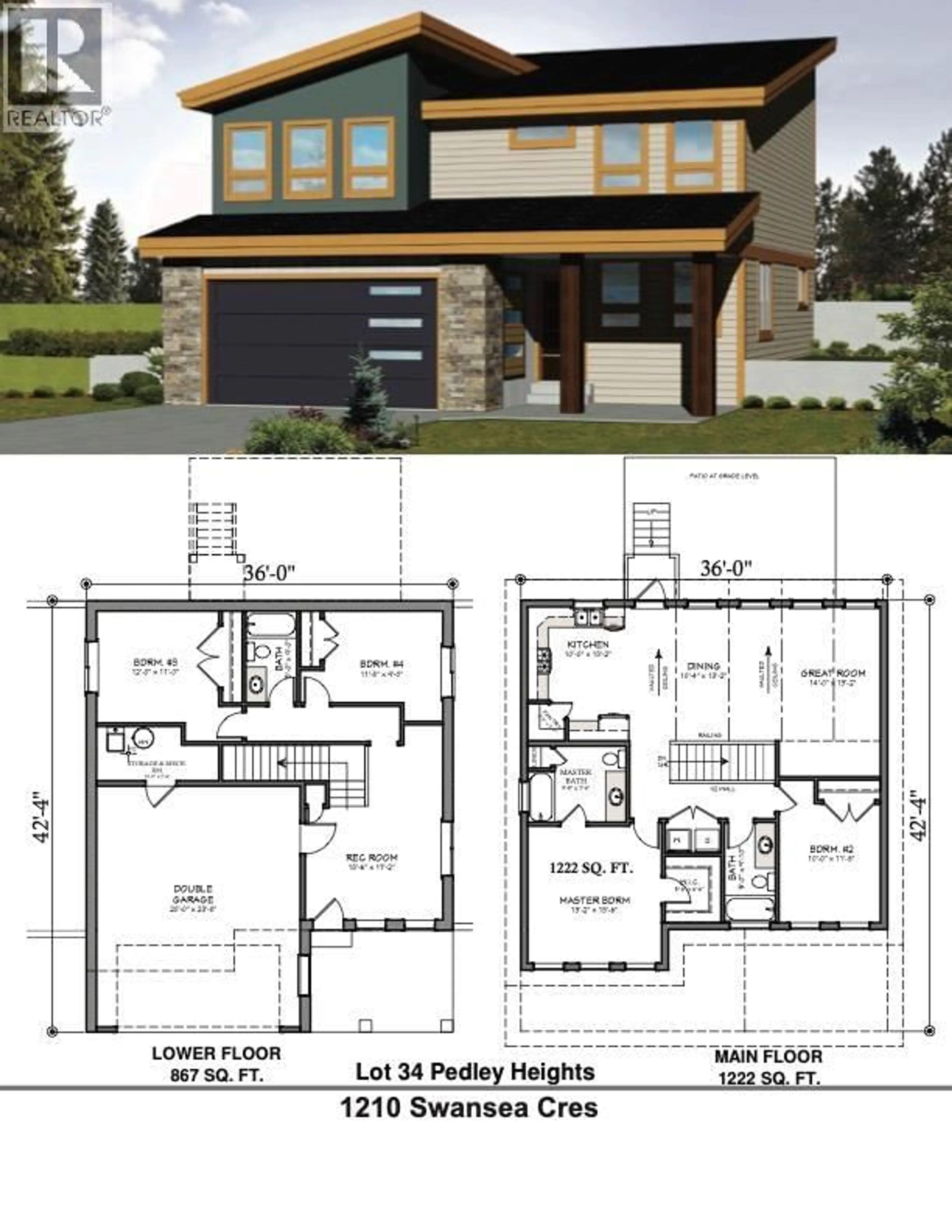 Floor plan for 1210 SWANSEA CRESCENT, Windermere British Columbia V0B1J0