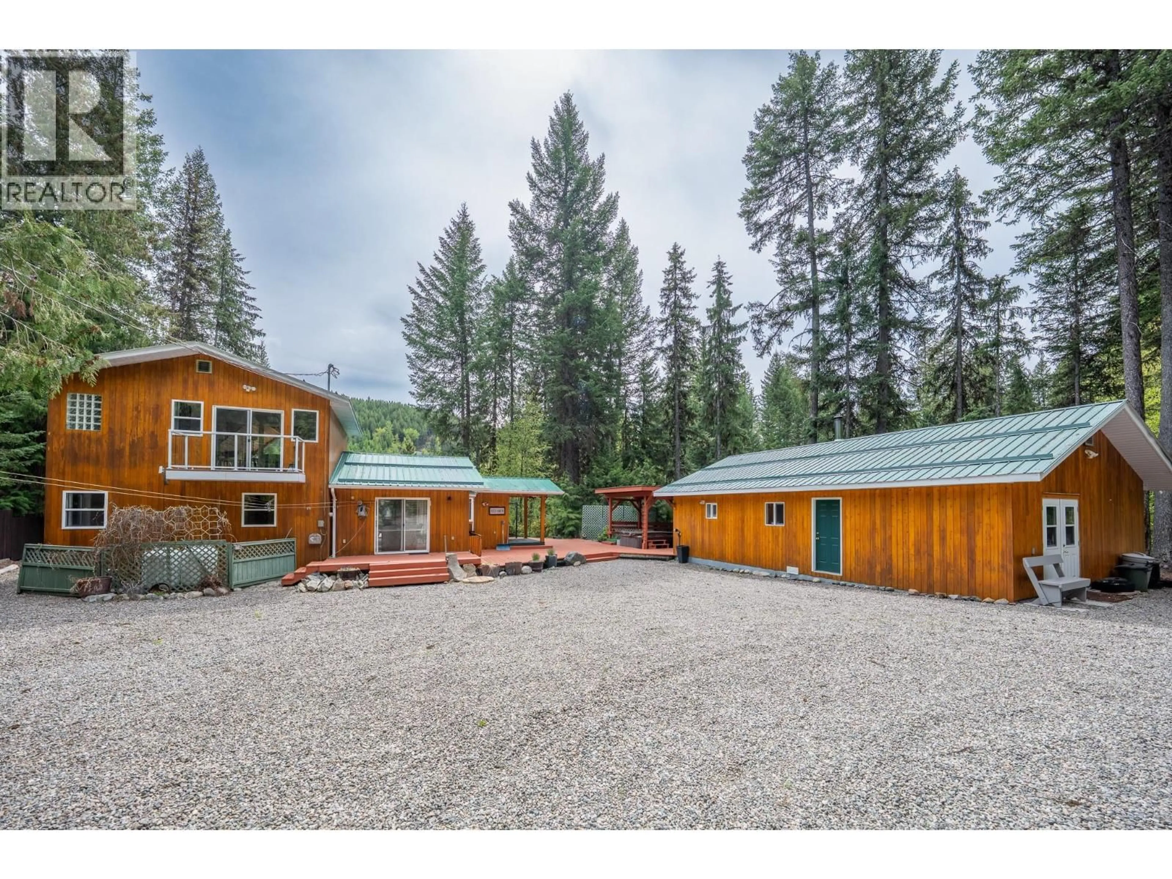 A pic from outside/outdoor area/front of a property/back of a property/a pic from drone, mountain view for 2852 JEWEL LAKE ROAD, Greenwood British Columbia V0h1J0